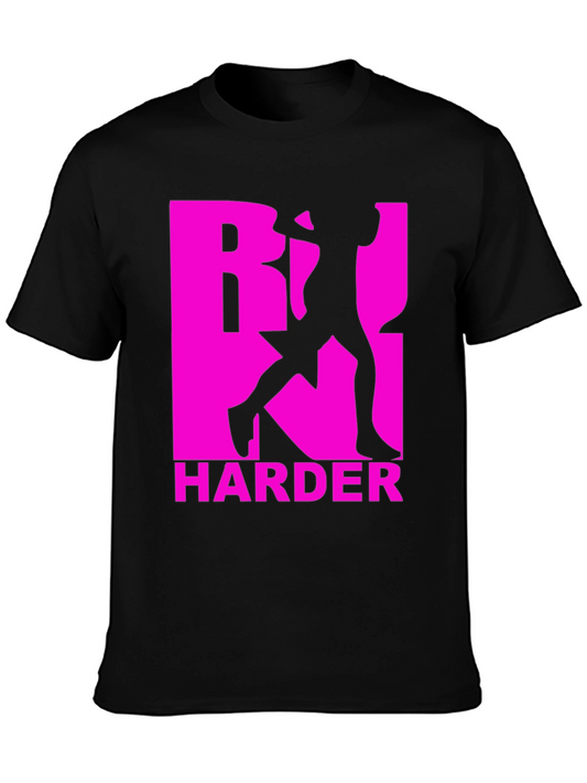Black Work Harder Graphic Tee