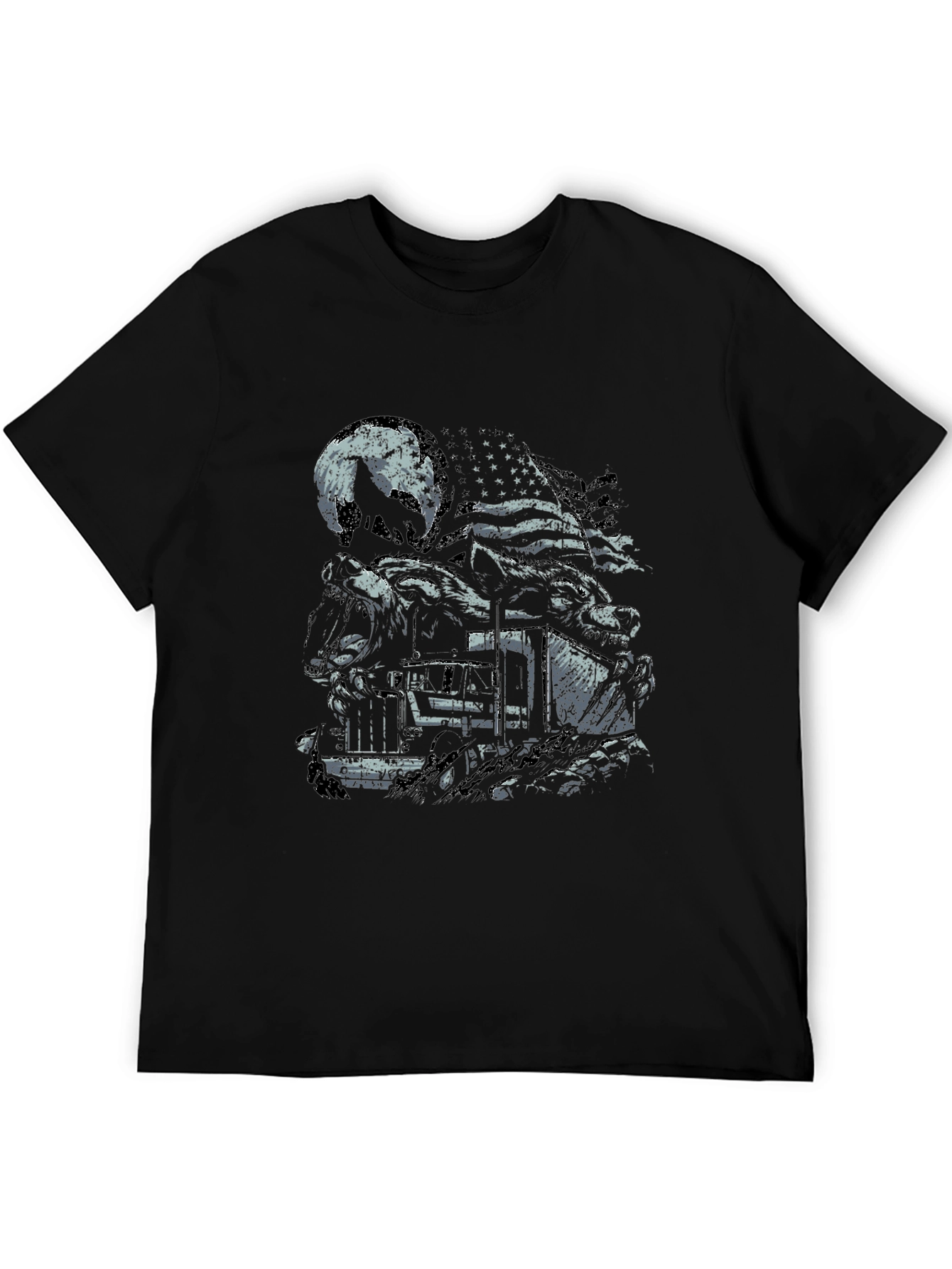 American Wolf Train Graphic Tee