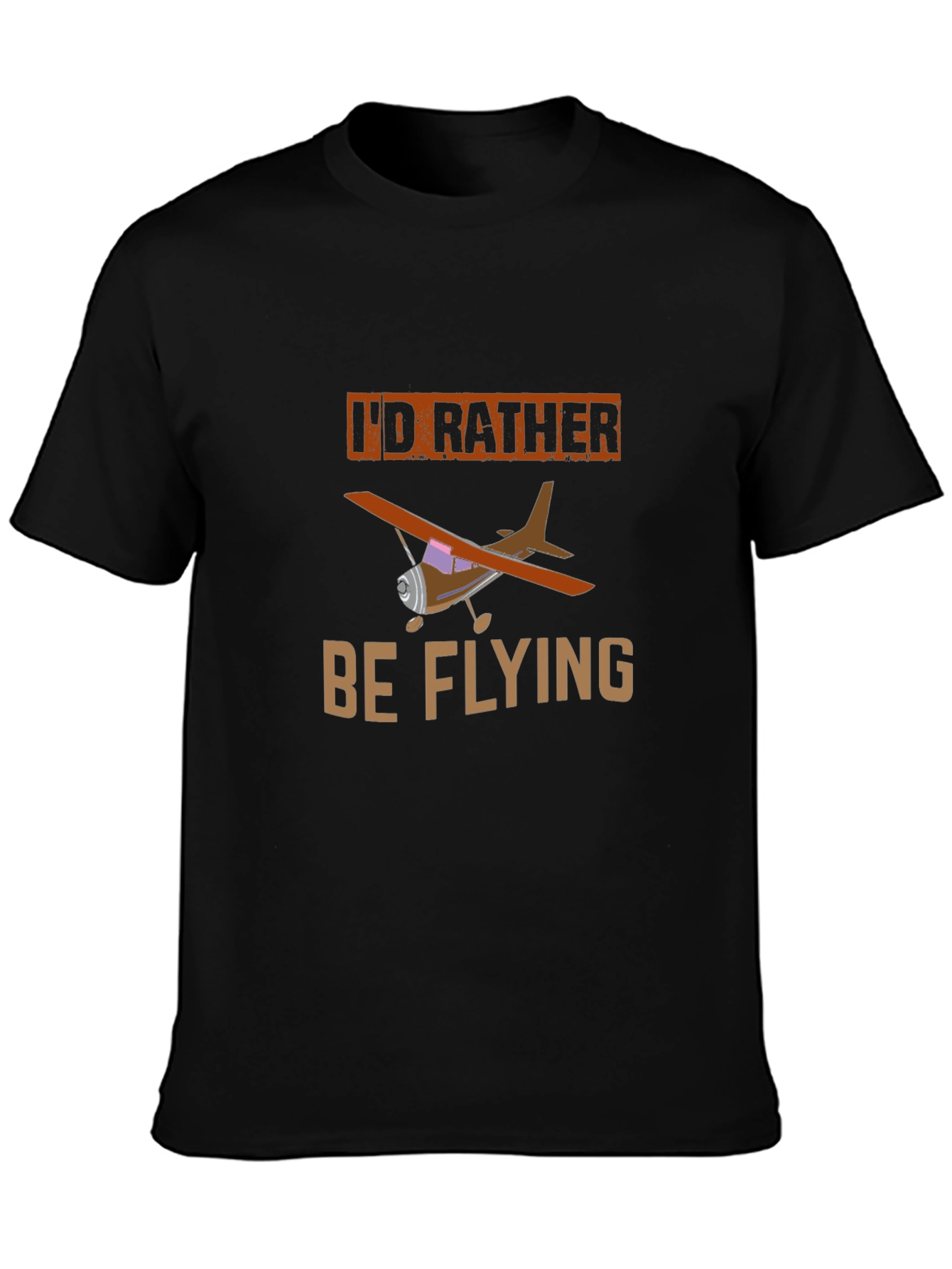 Id Rather Be Flying T-Shirt - Airplane Graphic Tee