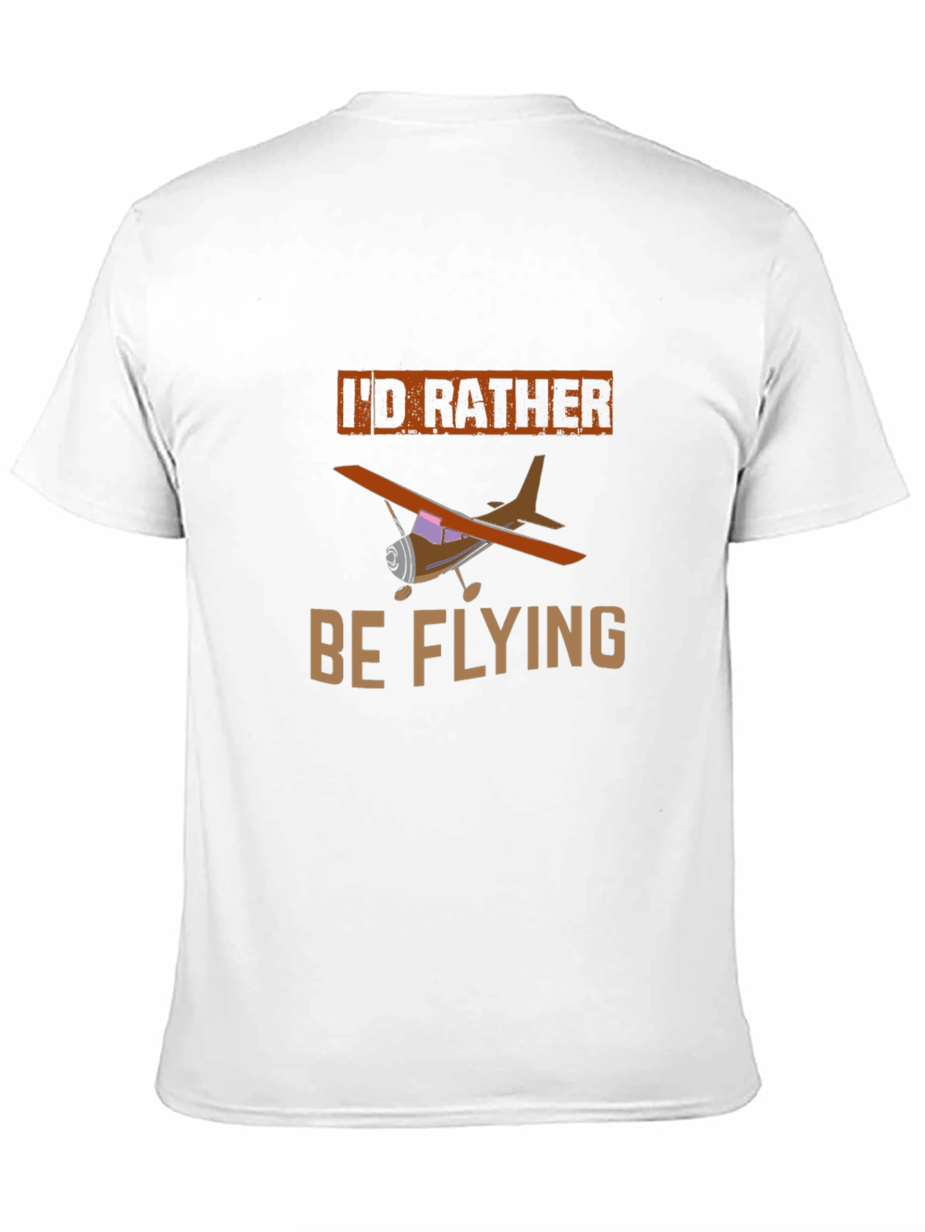 Id Rather Be Flying T-Shirt - Airplane Graphic Tee