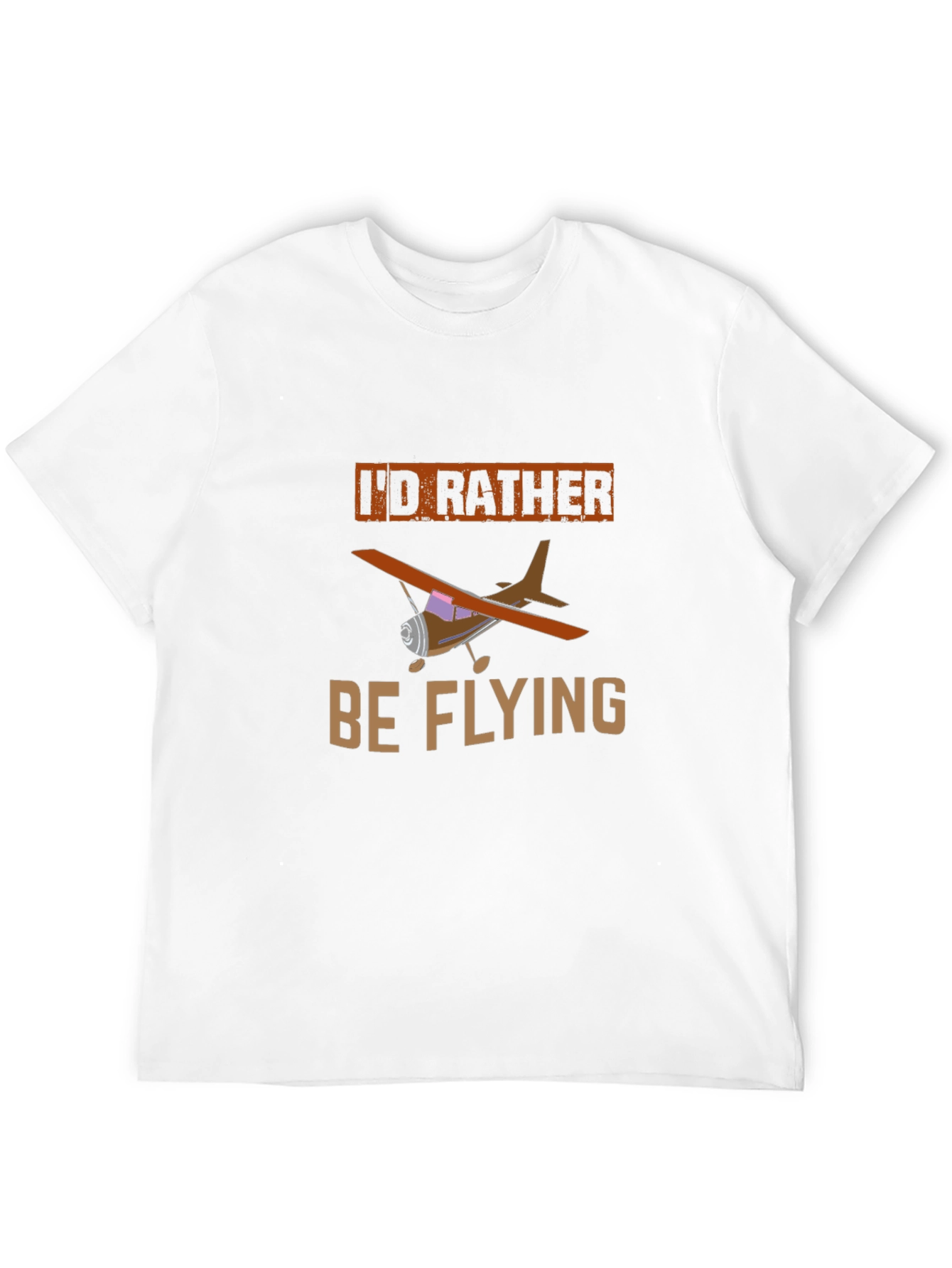 Id Rather Be Flying T-Shirt - Airplane Graphic Tee
