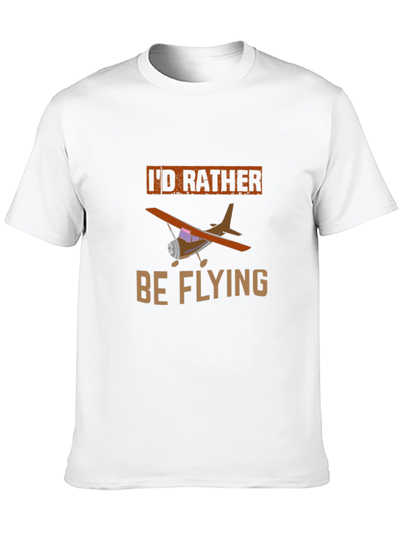 Id Rather Be Flying T-Shirt - Airplane Graphic Tee