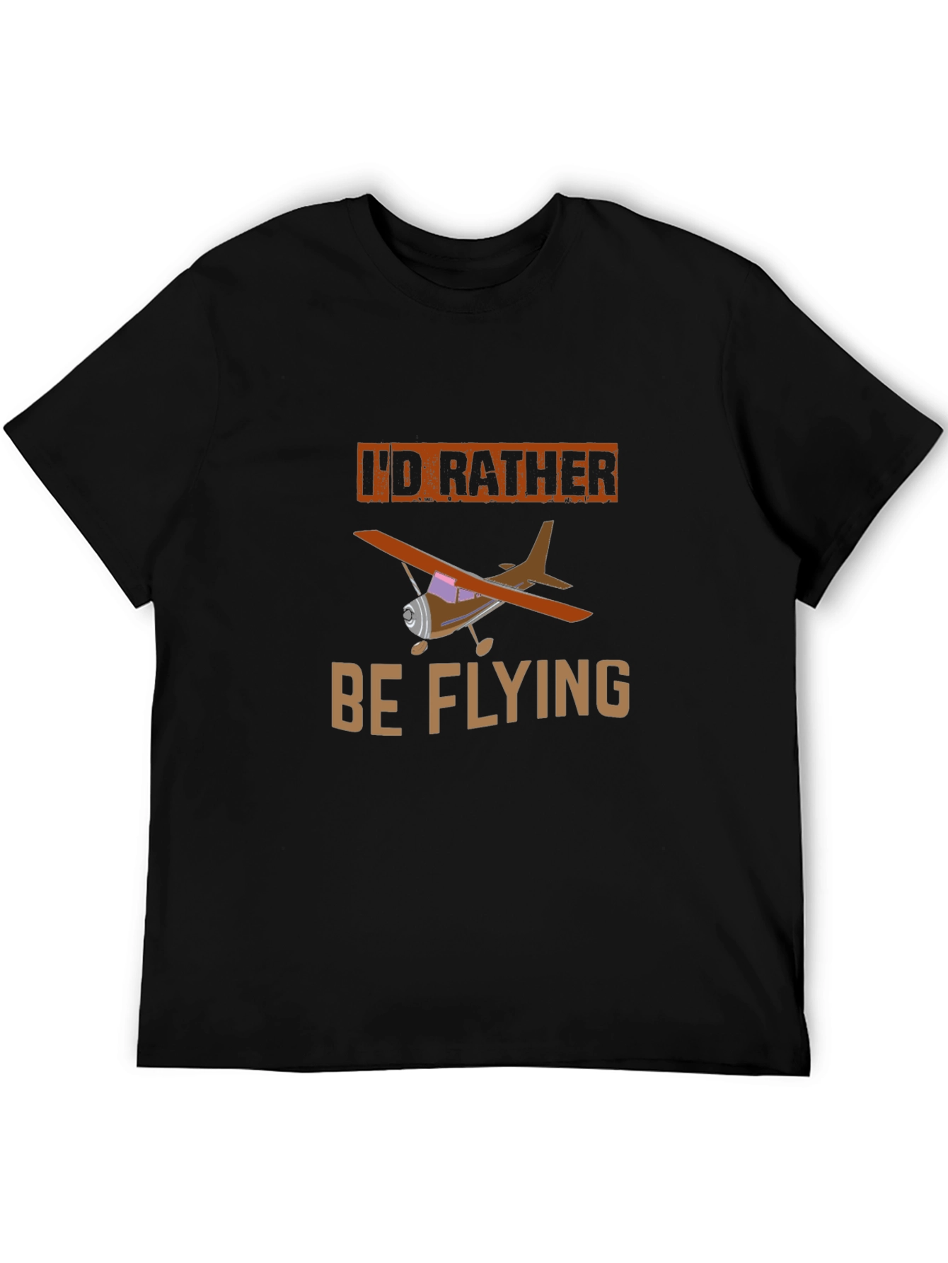 Id Rather Be Flying T-Shirt - Airplane Graphic Tee