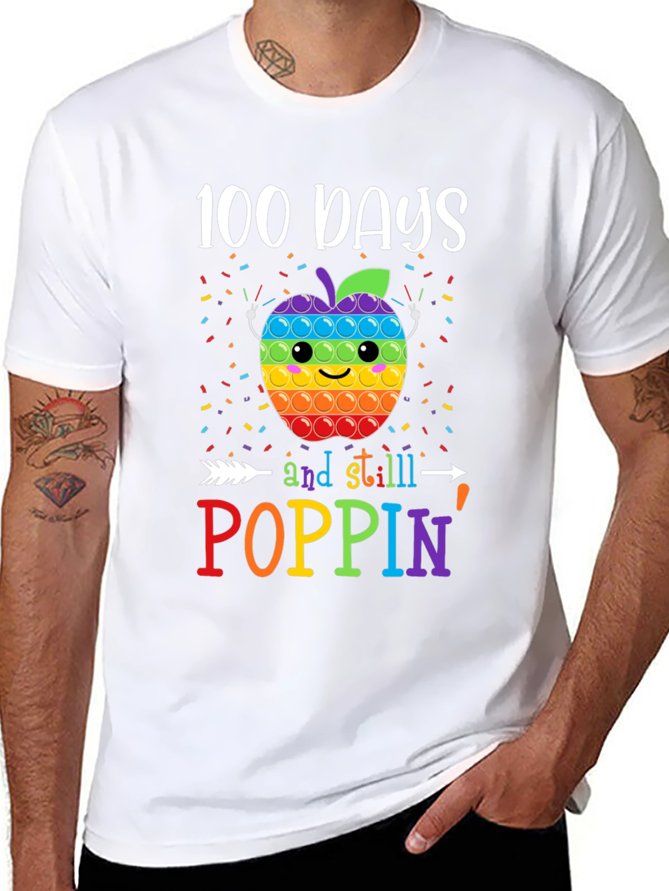 100 Days of School Poppin T-Shirt