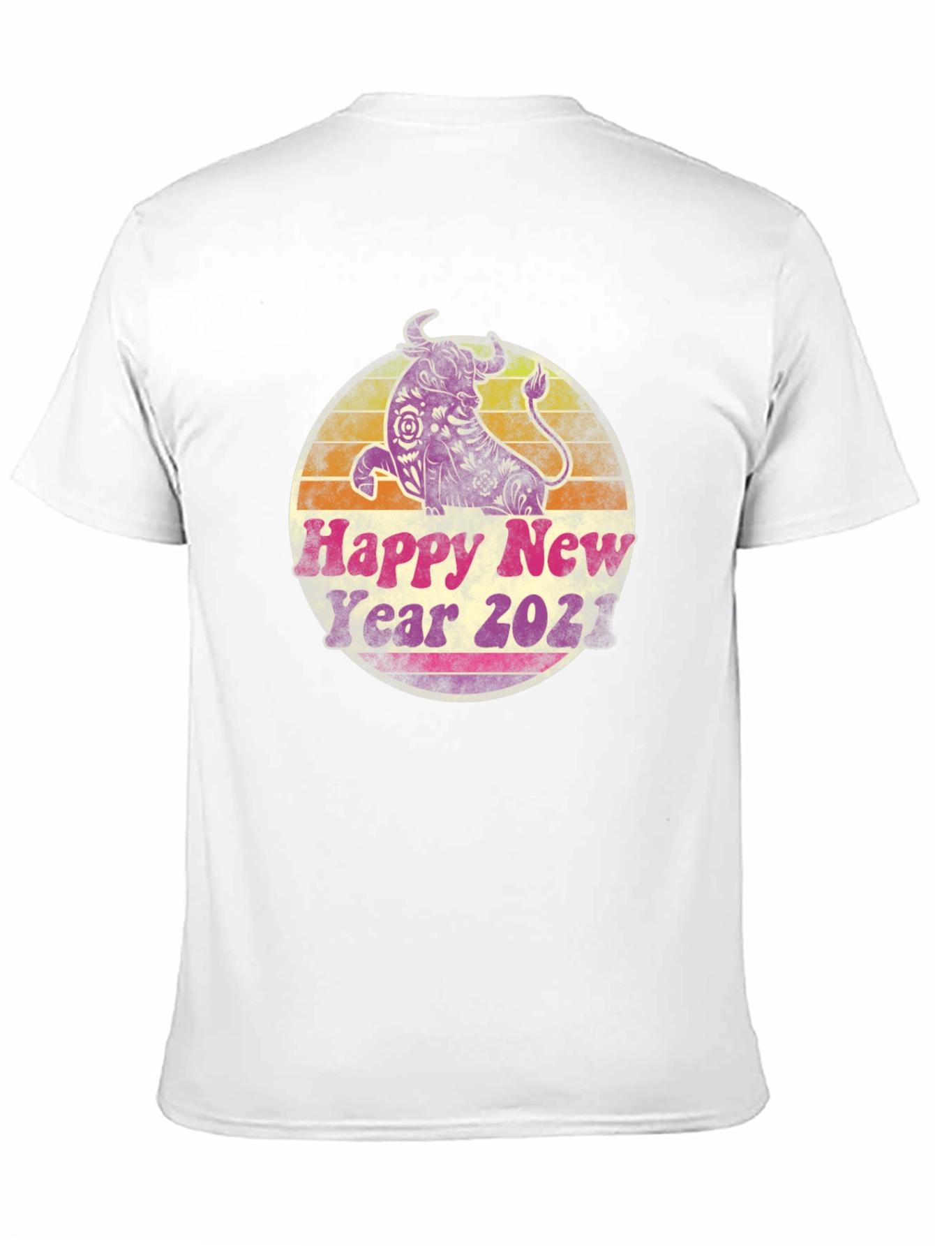 Happy New Year 2021 Bull Graphic Tee