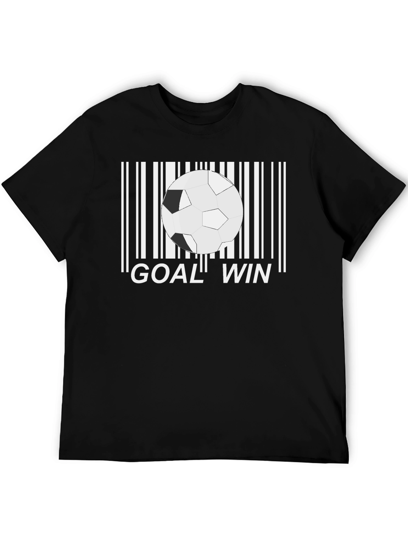Goal Win Soccer Barcode T-Shirt