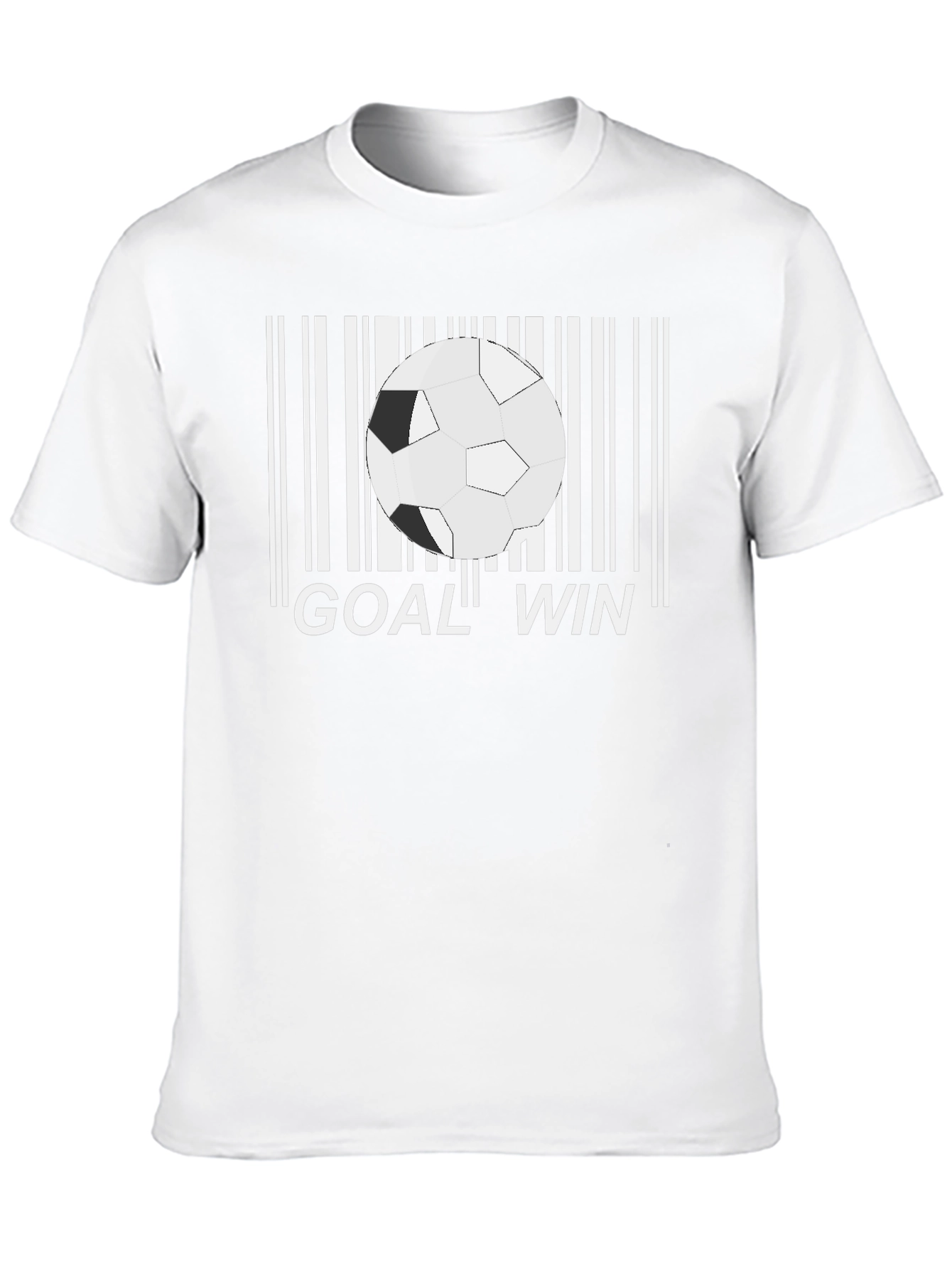 Goal Win Soccer Barcode T-Shirt