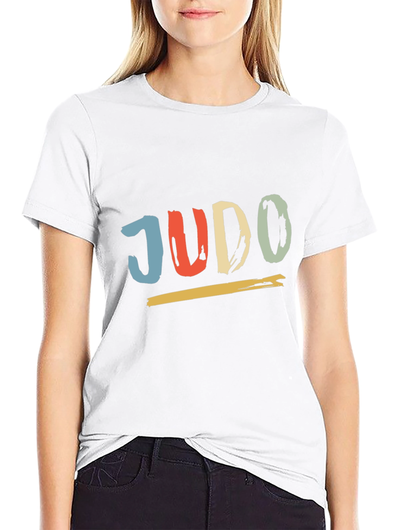 Retro Judo T-Shirt - Black