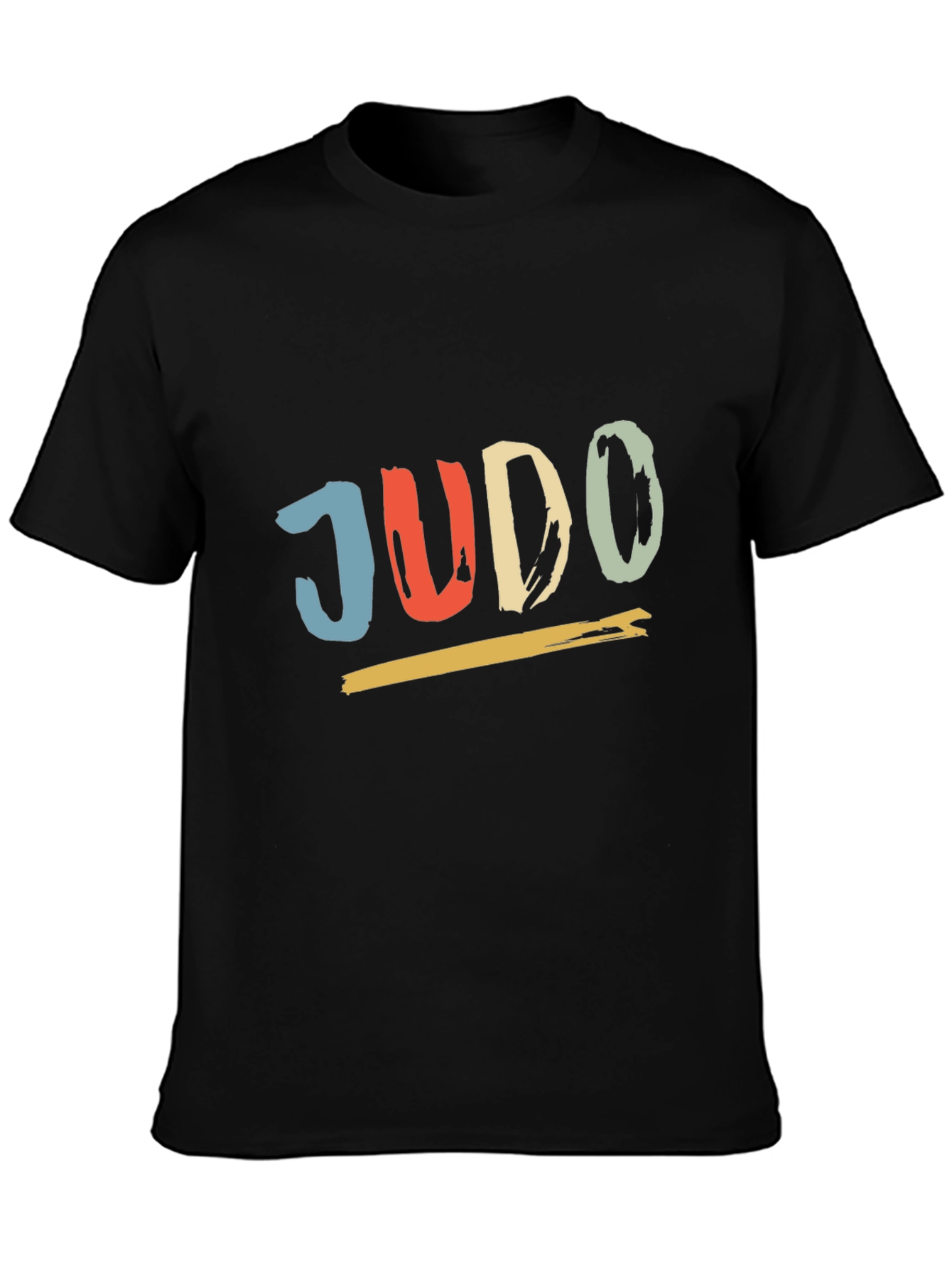Retro Judo T-Shirt - Black