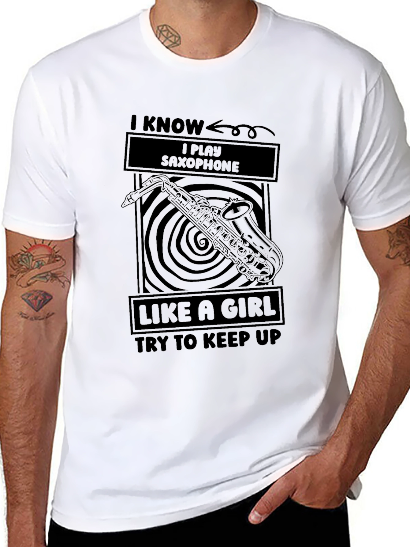 I Play Saxophone Like a Girl T-Shirt