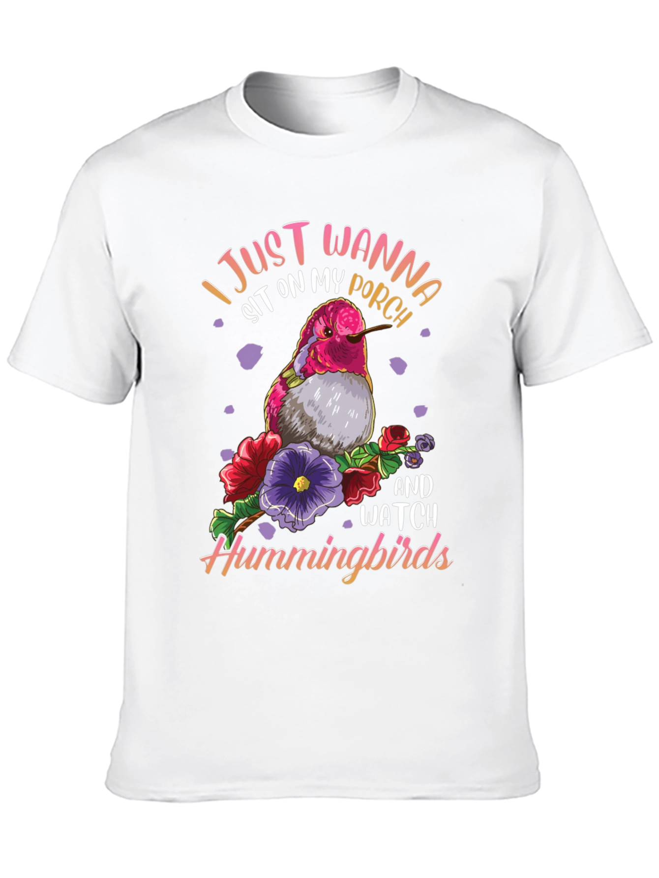 Hummingbird Graphic Tee - Porch Sitting Shirt
