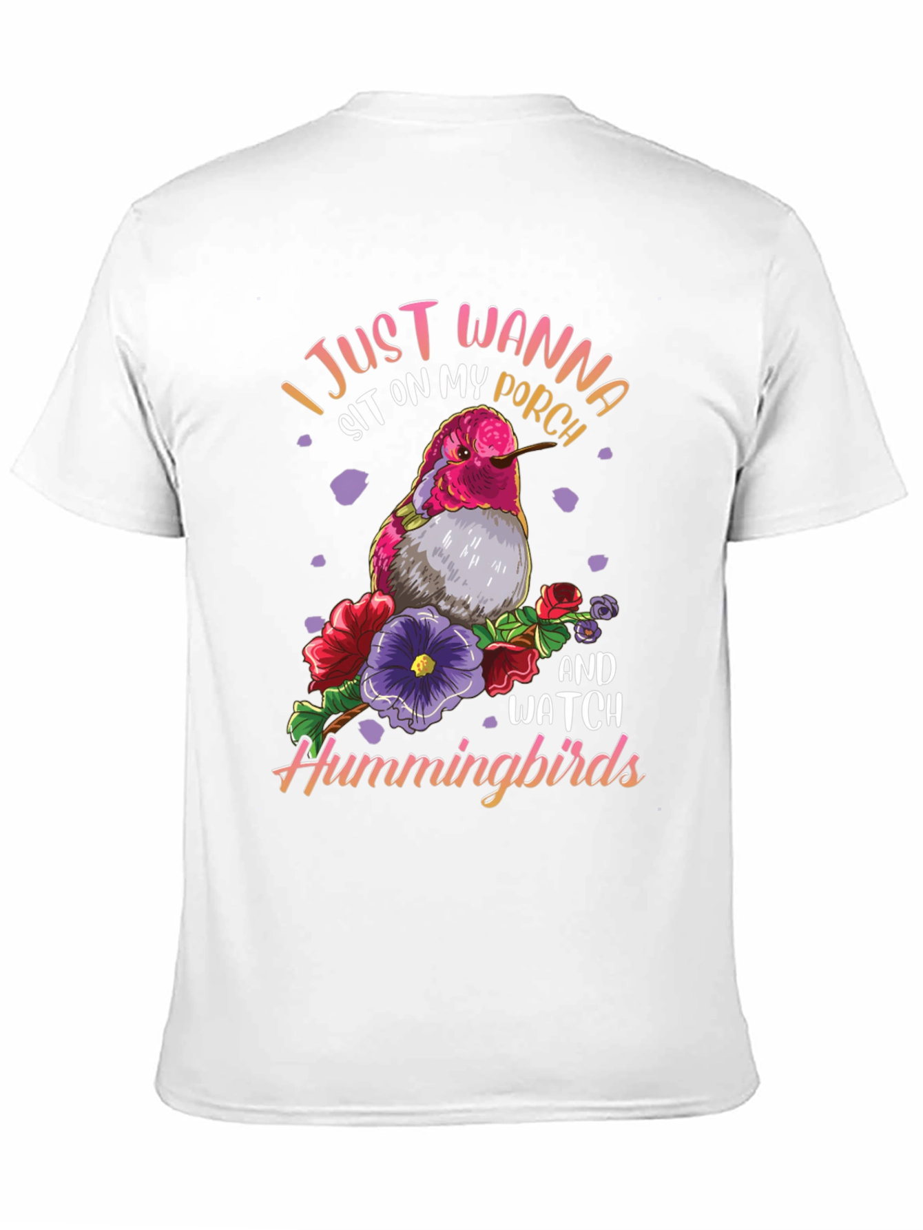 Hummingbird Graphic Tee - Porch Sitting Shirt