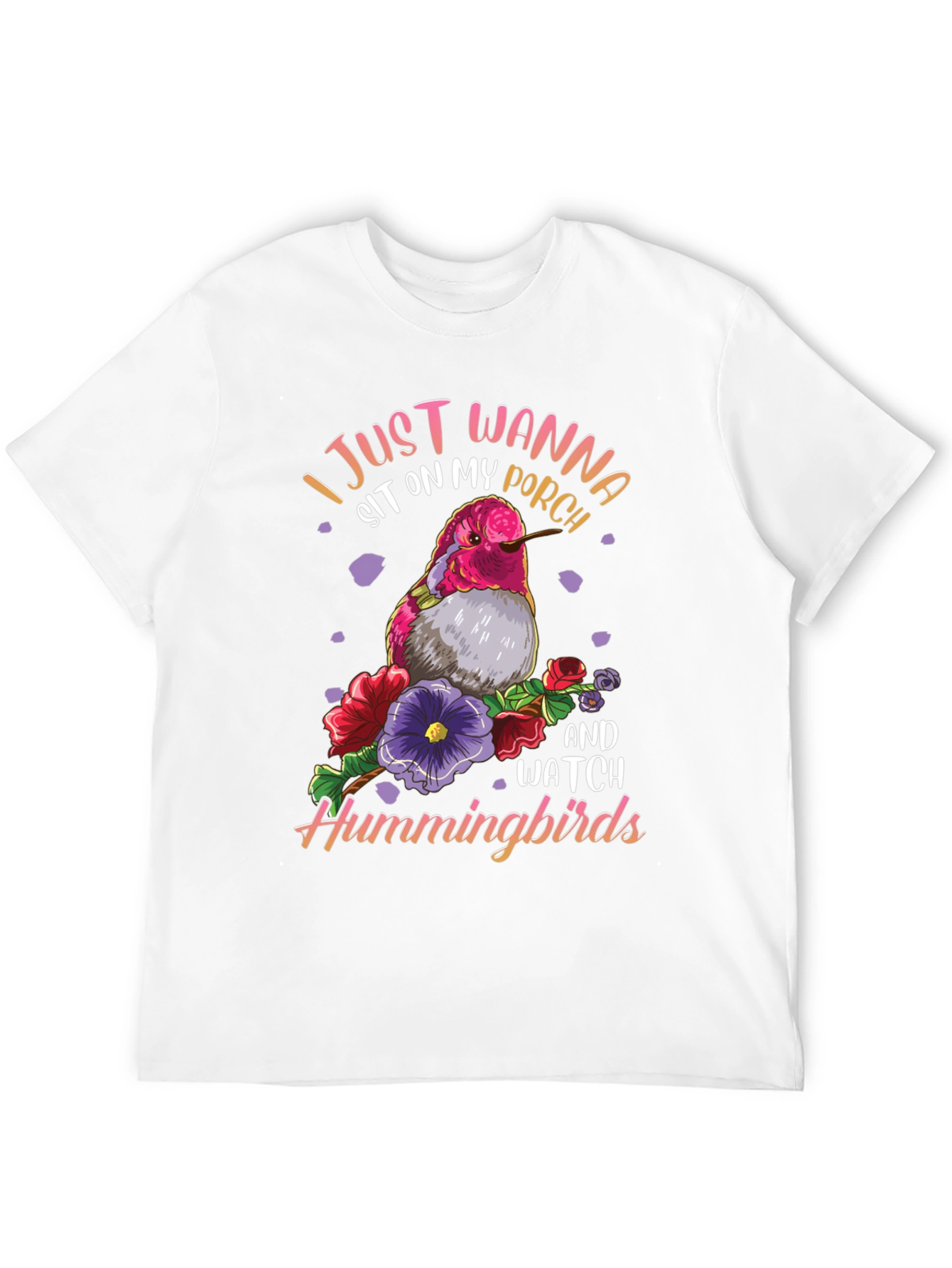 Hummingbird Graphic Tee - Porch Sitting Shirt