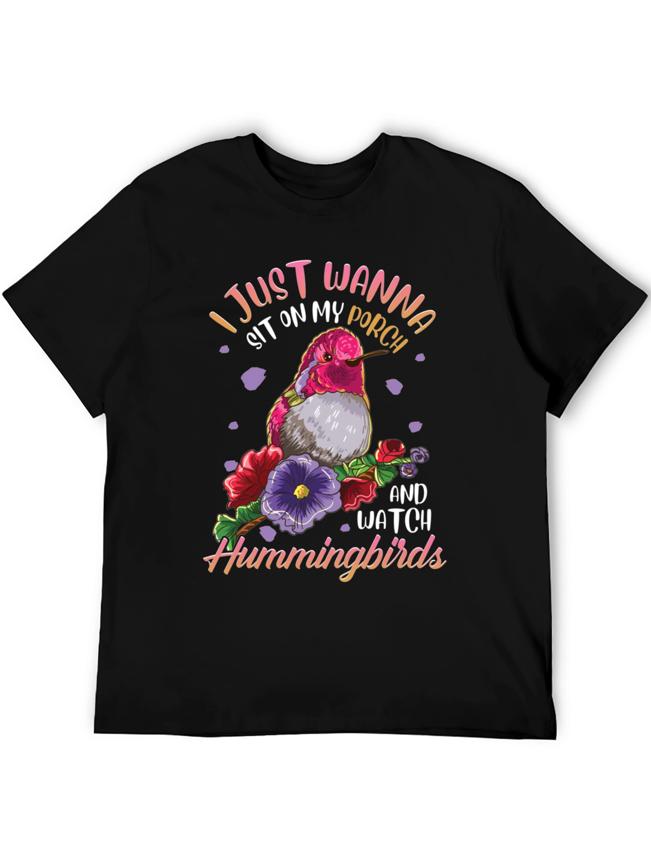 Hummingbird Graphic Tee - Porch Sitting Shirt