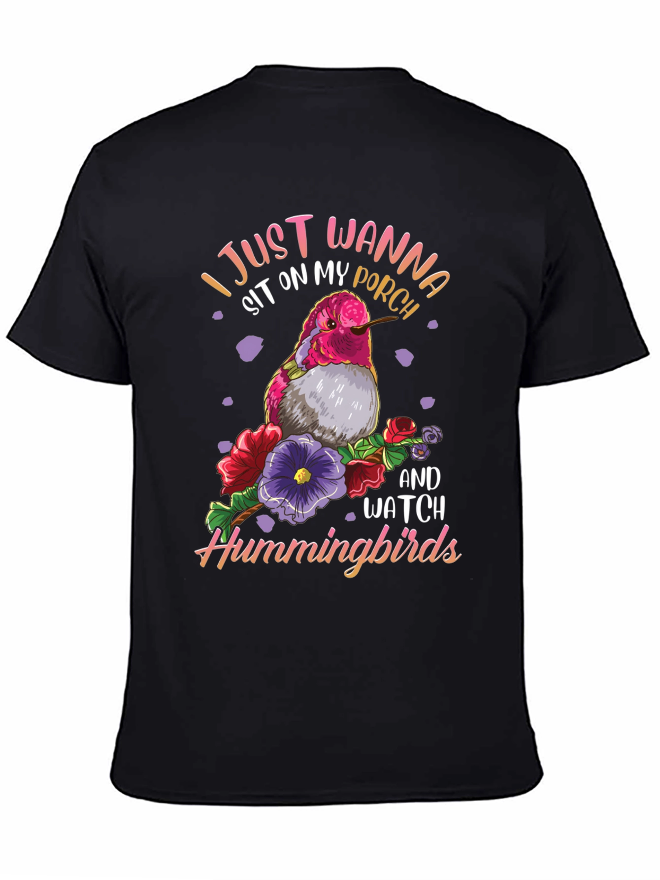 Hummingbird Graphic Tee - Porch Sitting Shirt