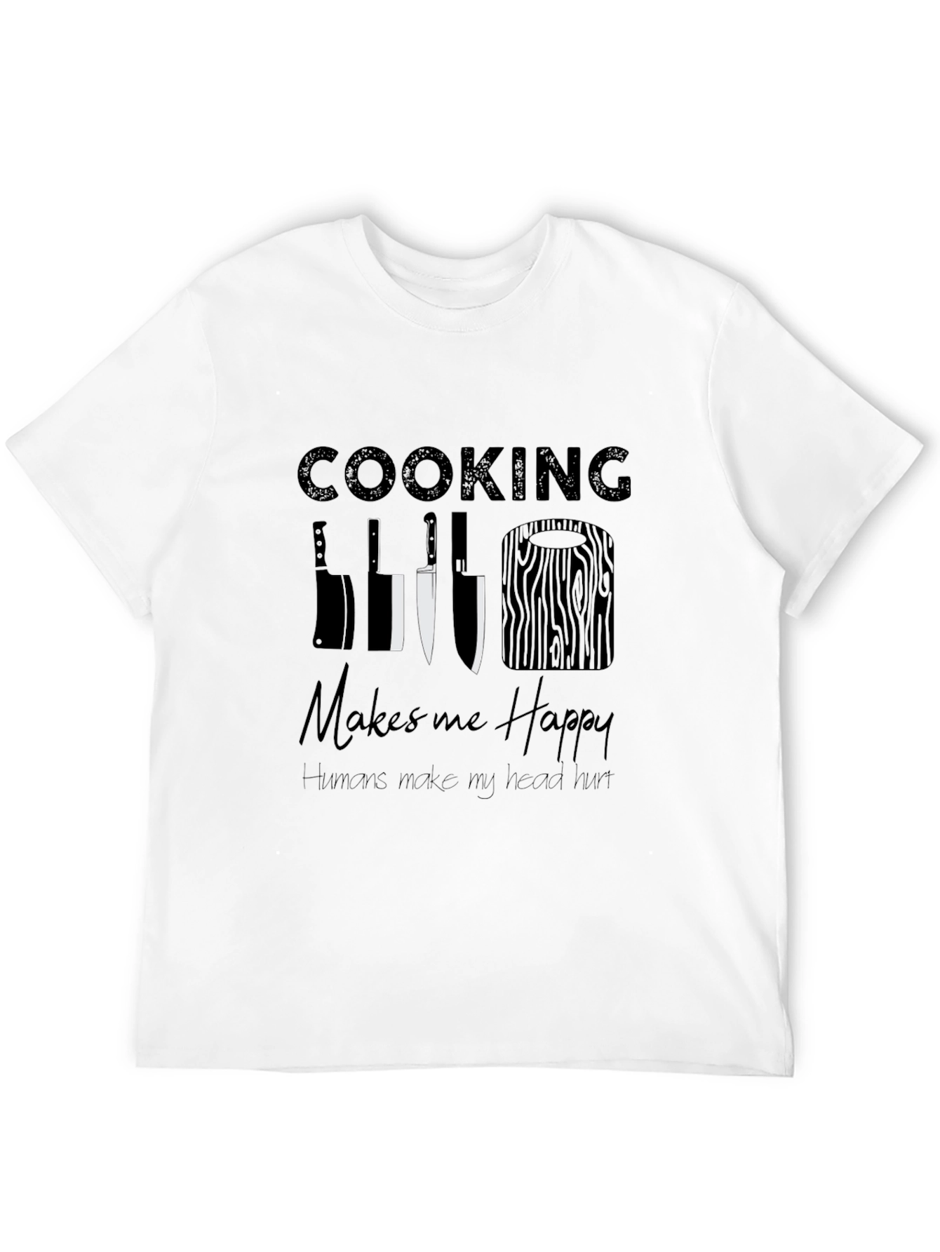 Cooking Makes Me Happy Graphic Tee