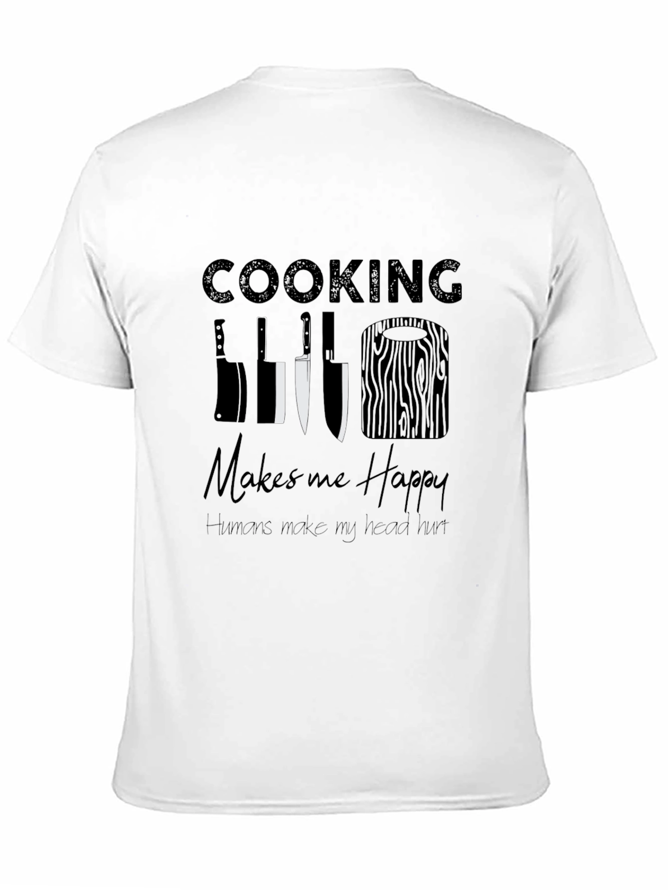 Cooking Makes Me Happy Graphic Tee