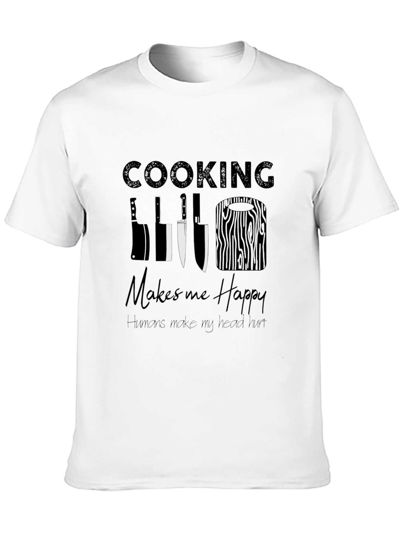 Cooking Makes Me Happy Graphic Tee