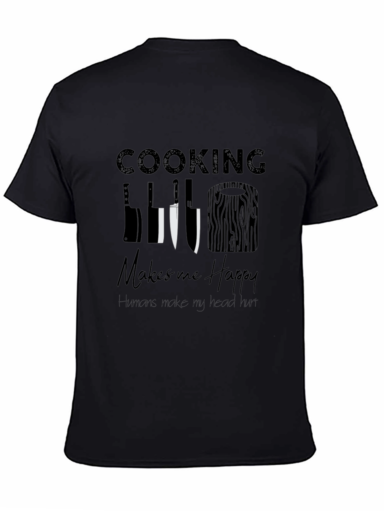Cooking Makes Me Happy Graphic Tee