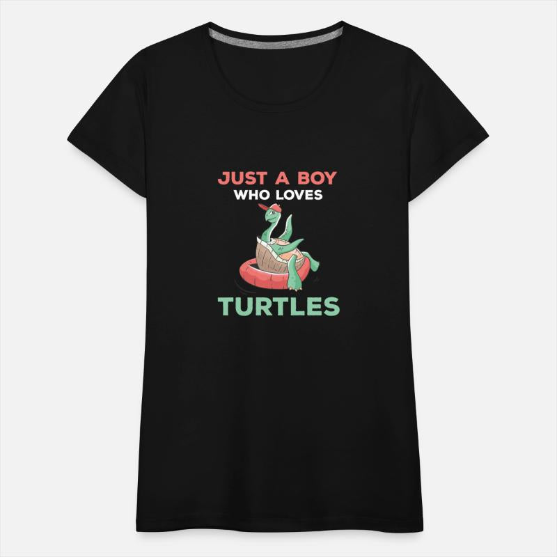Just A Boy Who Loves Sea Turtles Ocean Animal Funn
