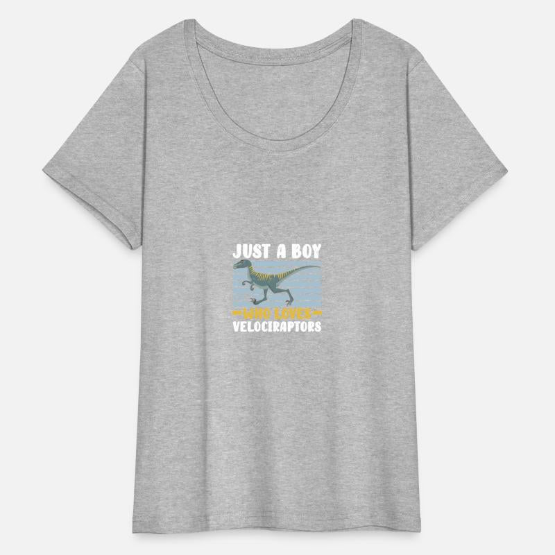 Just A Boy Who Loves Velociraptors Dinosaur Dino