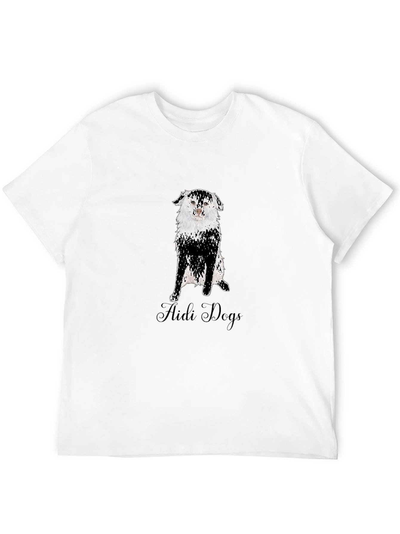 Aidi Dogs Graphic Tee - Black Cotton T-Shirt