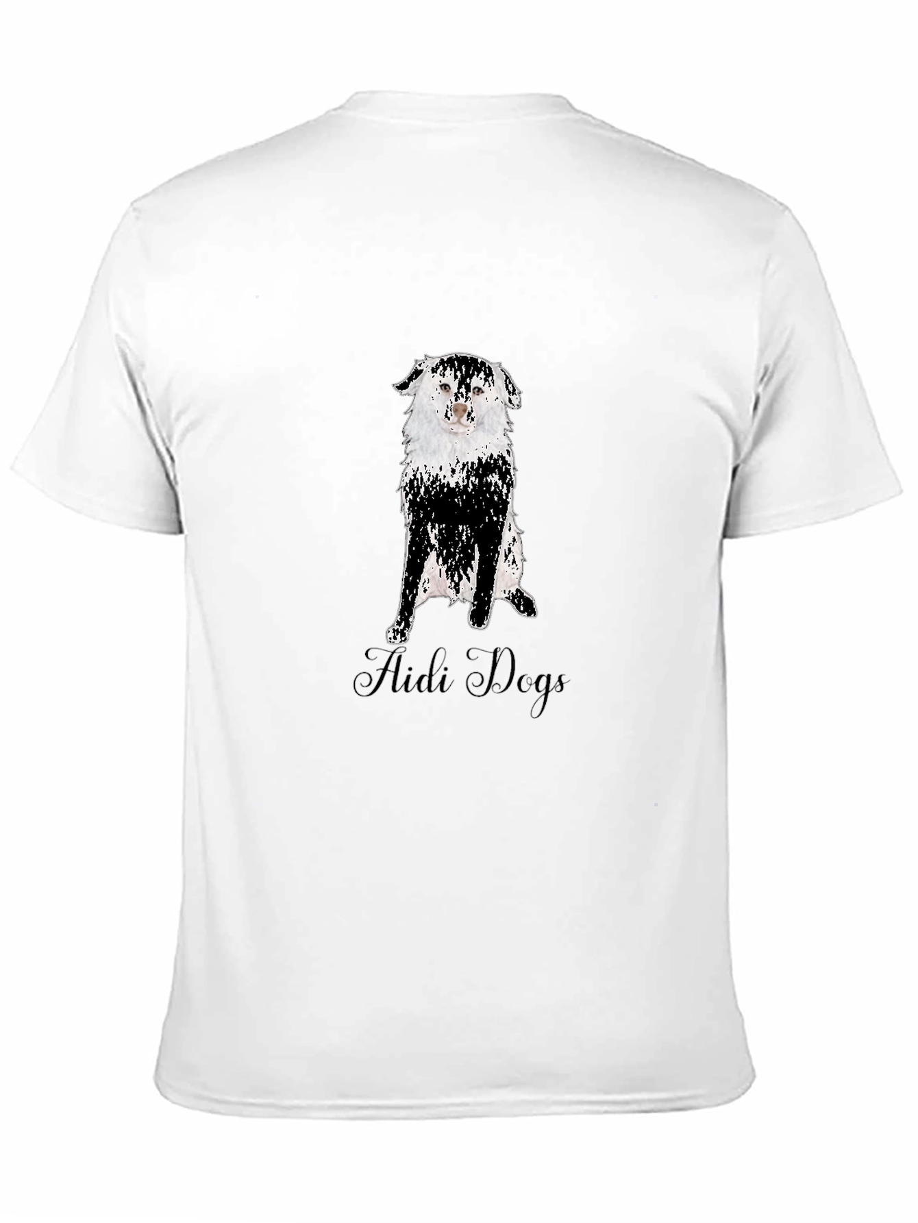Aidi Dogs Graphic Tee - Black Cotton T-Shirt