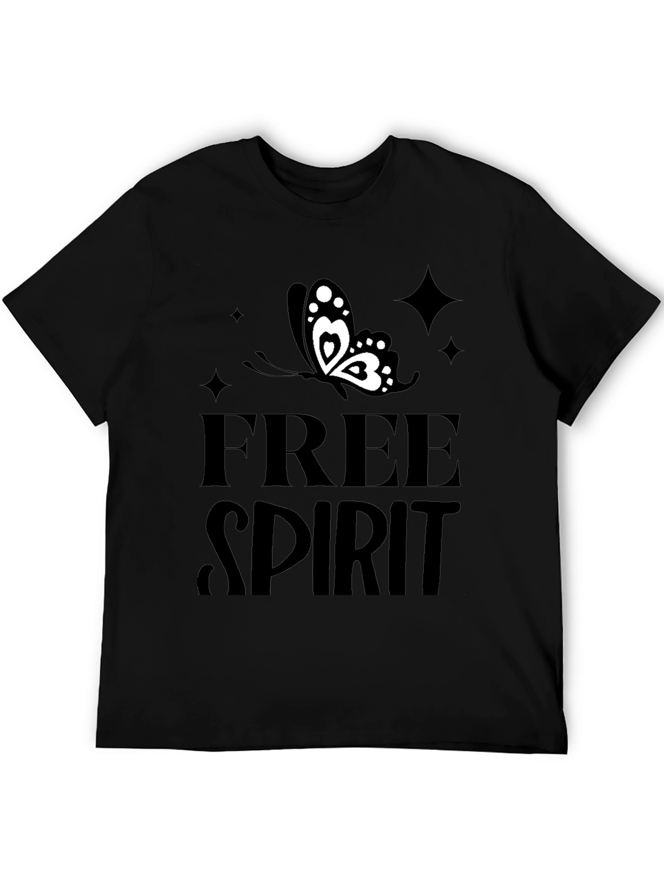 Free Spirit Butterfly Graphic T-Shirt