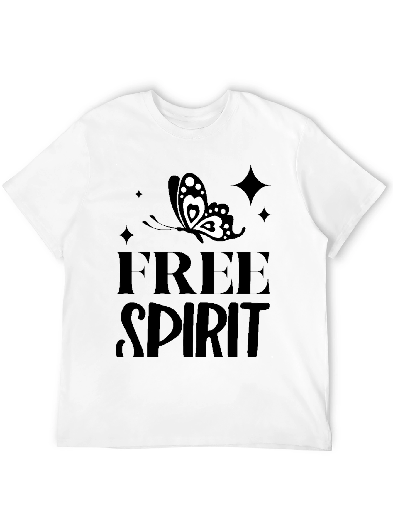 Free Spirit Butterfly Graphic T-Shirt
