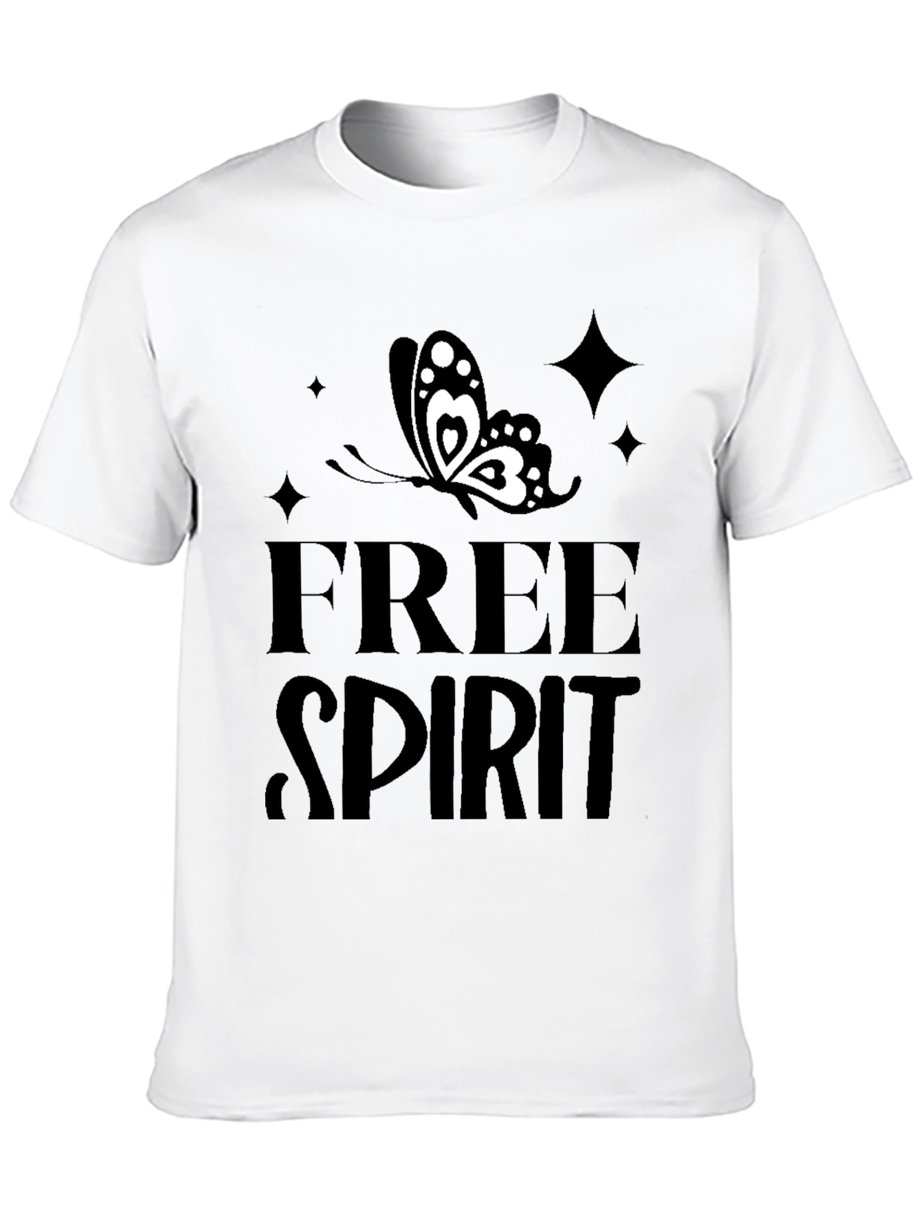 Free Spirit Butterfly Graphic T-Shirt