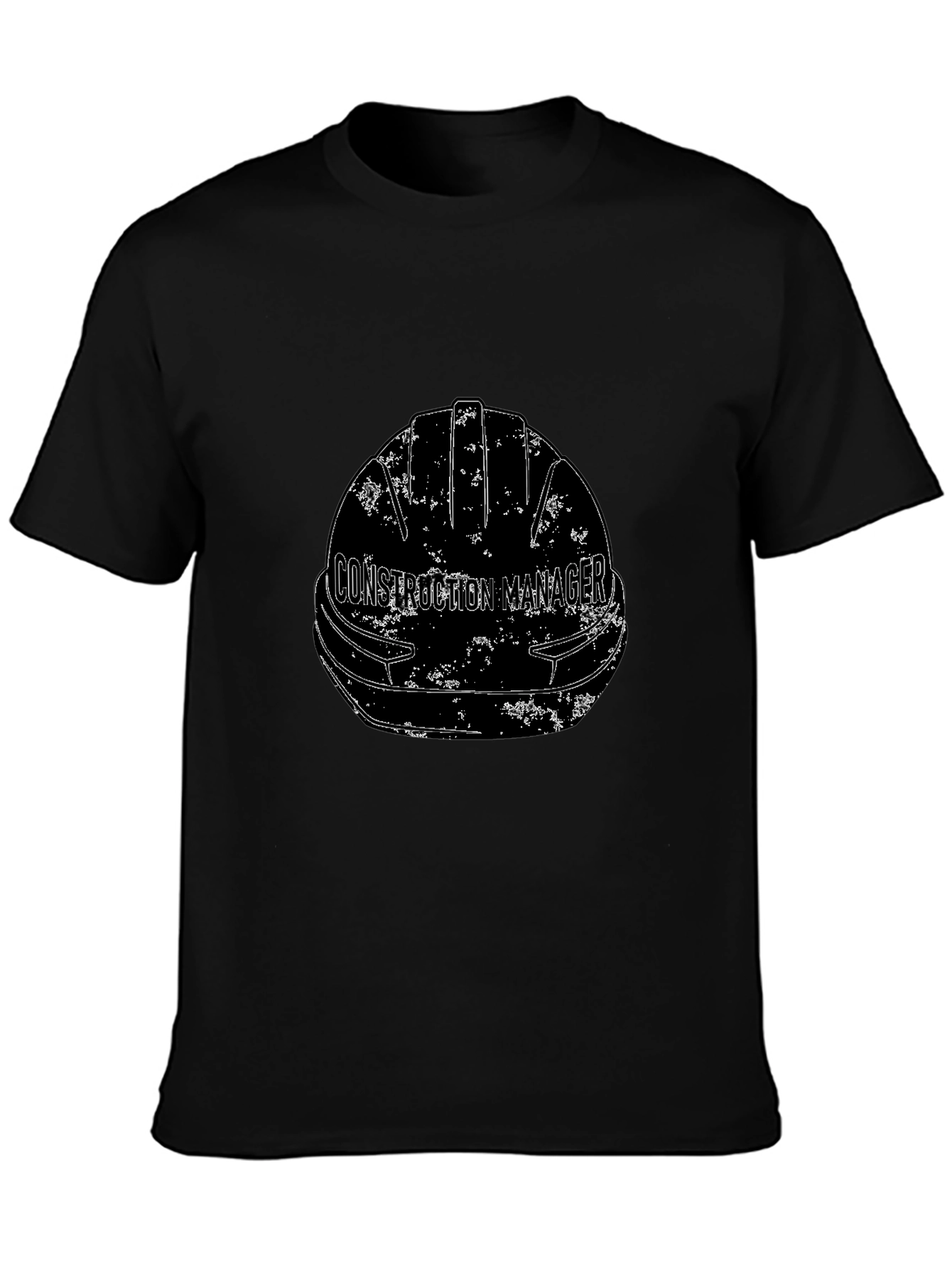 Construction Manager Hard Hat Graphic T-Shirt