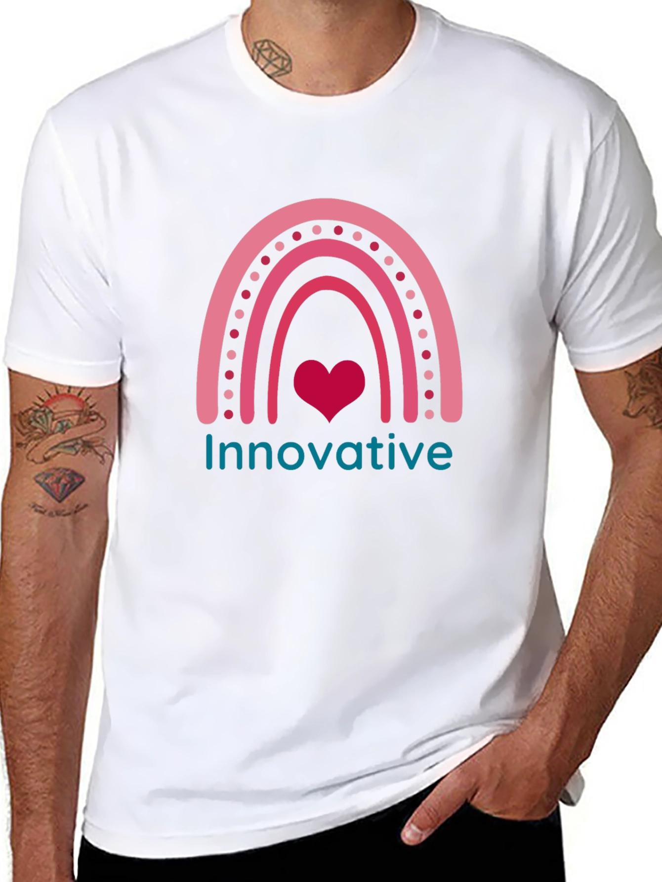 Innovative Rainbow Heart T-Shirt