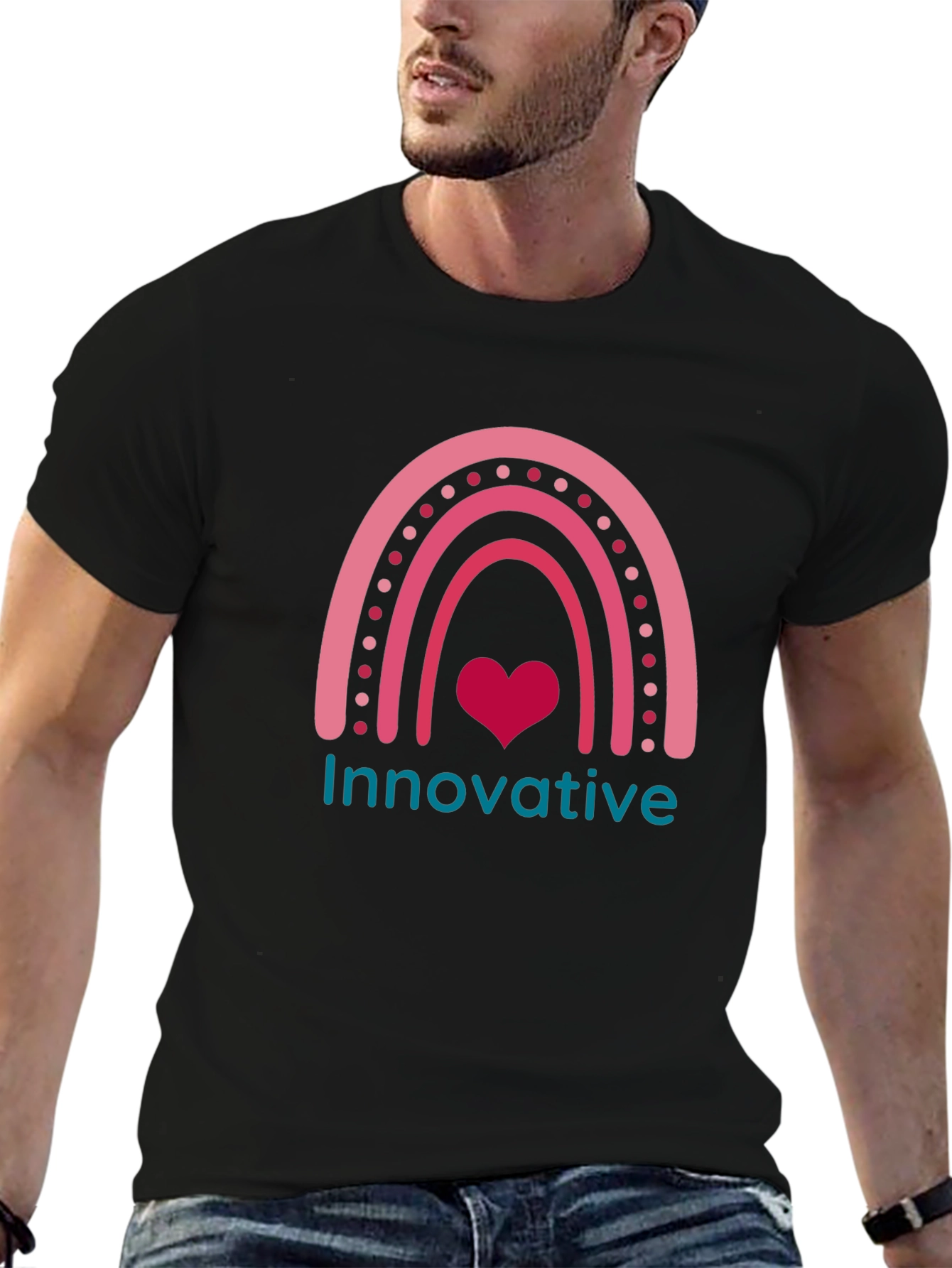 Innovative Rainbow Heart T-Shirt