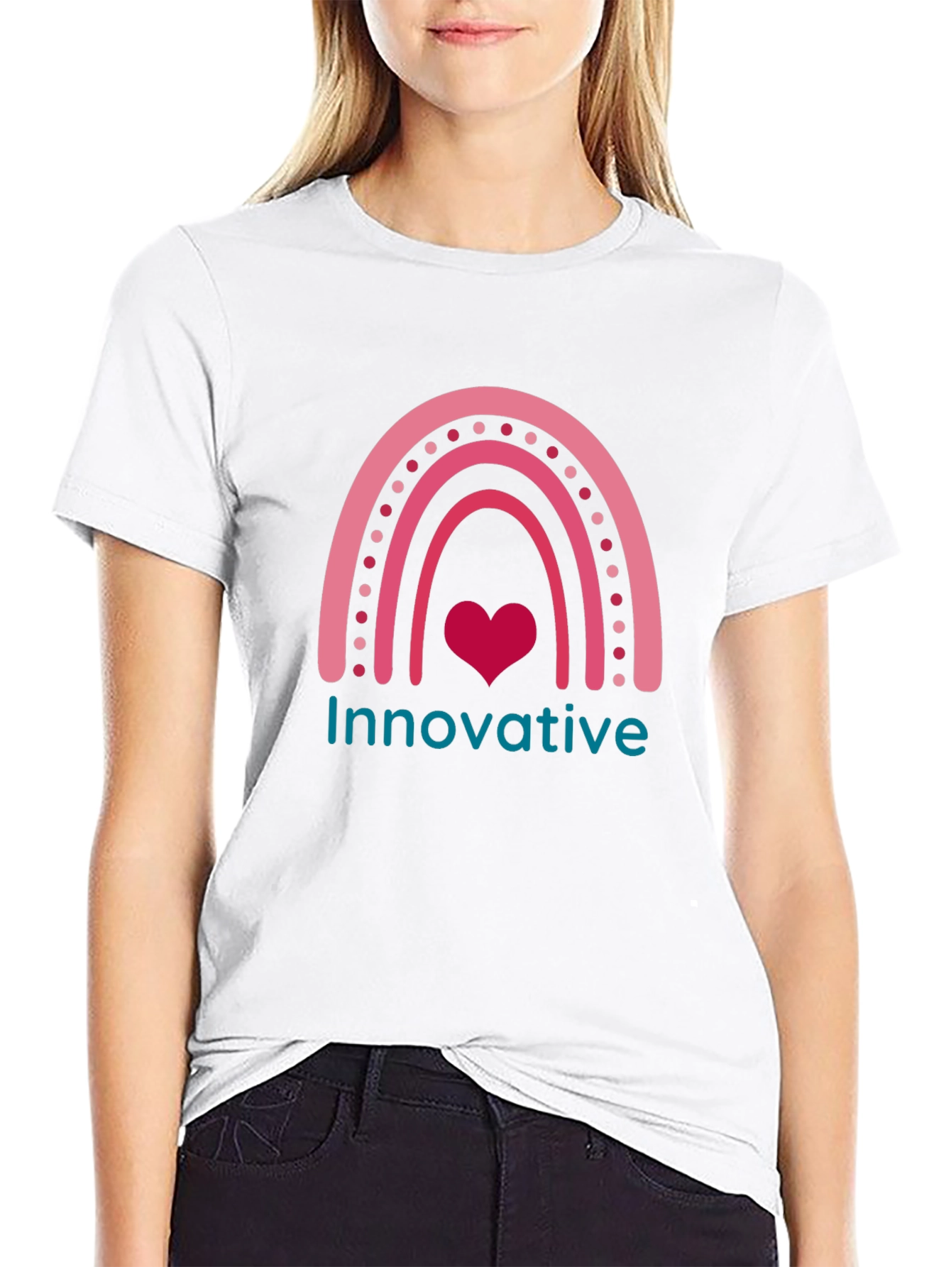 Innovative Rainbow Heart T-Shirt