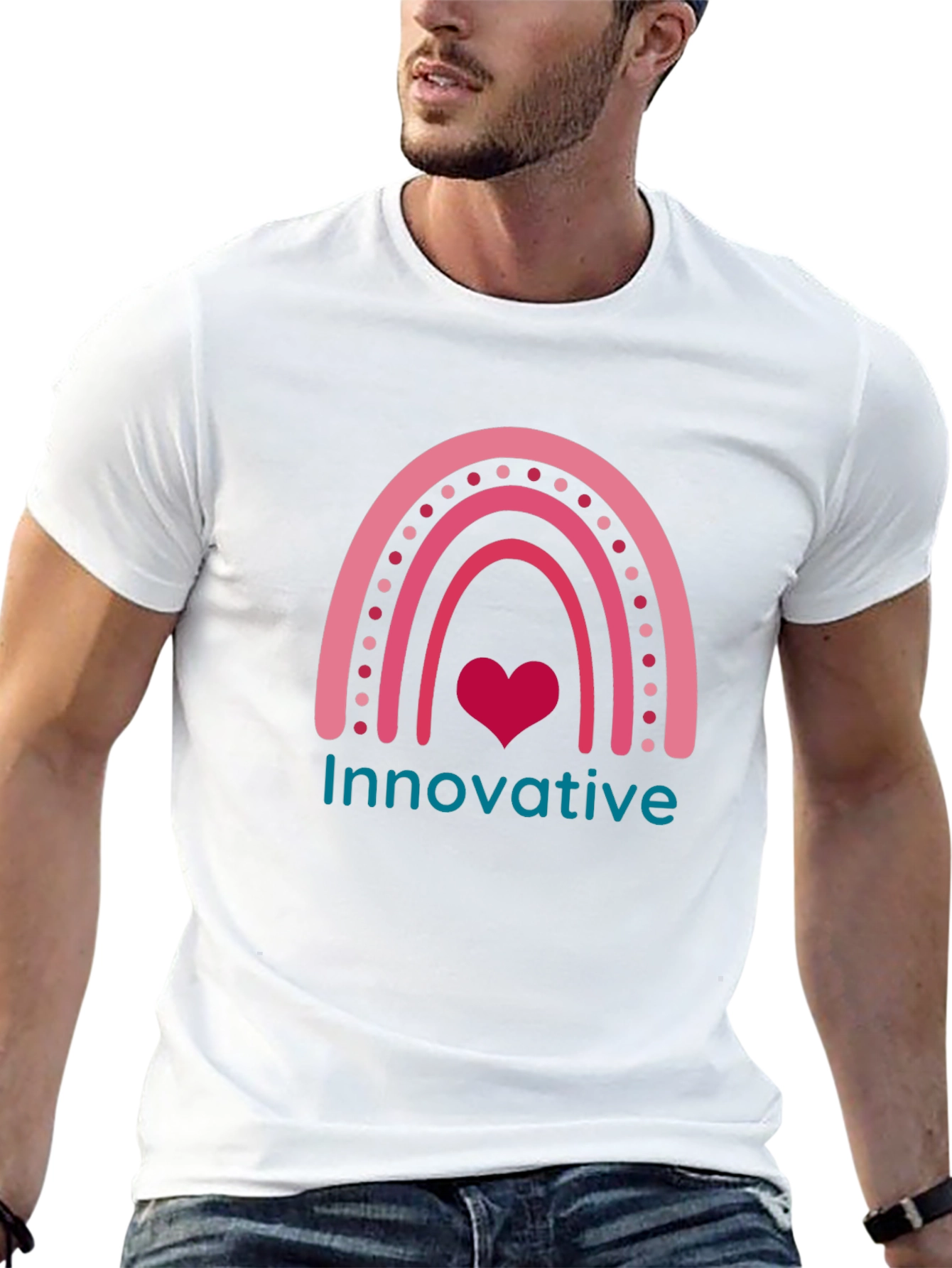 Innovative Rainbow Heart T-Shirt