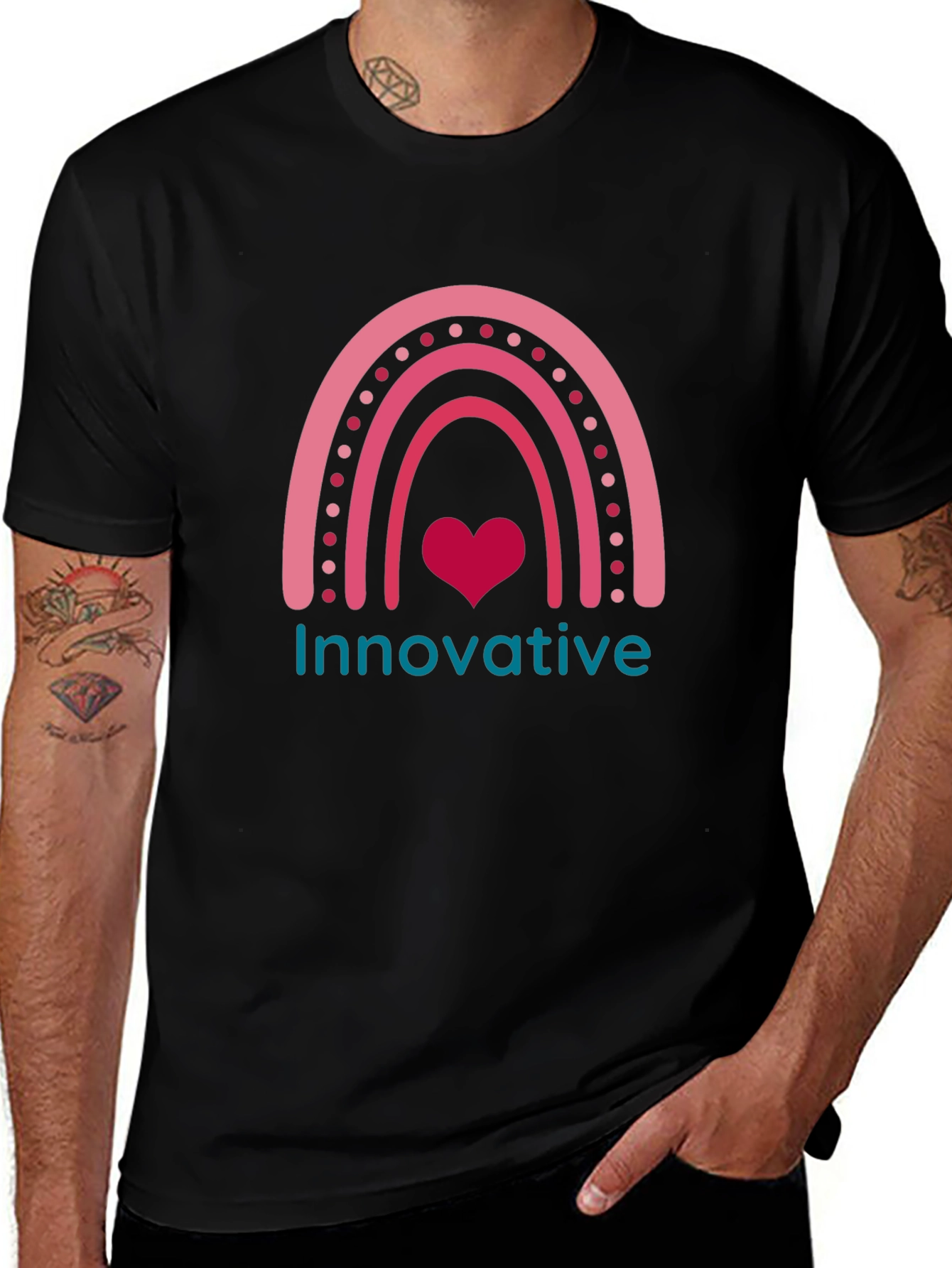 Innovative Rainbow Heart T-Shirt