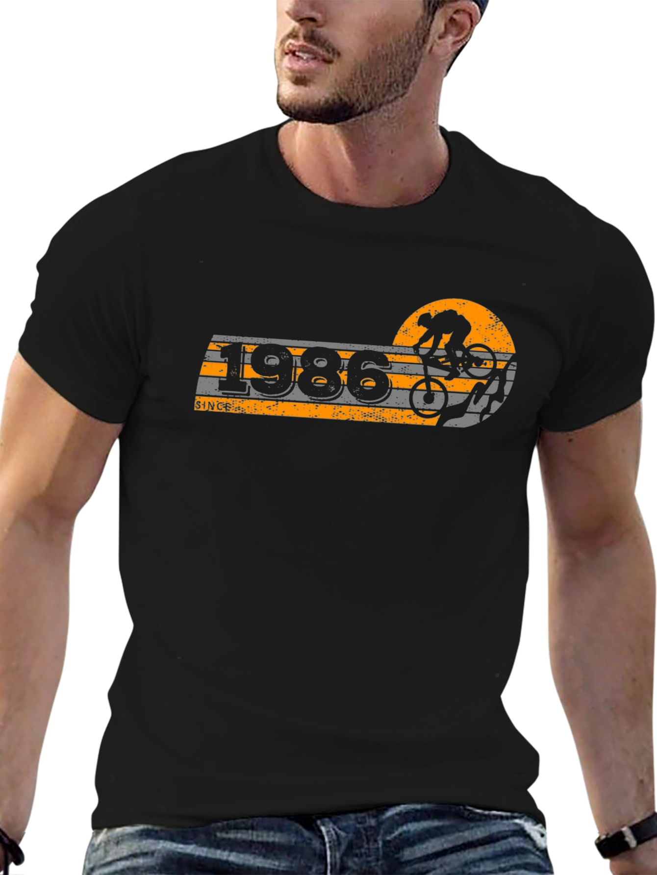 1986 Mountain Biker Graphic T-Shirt