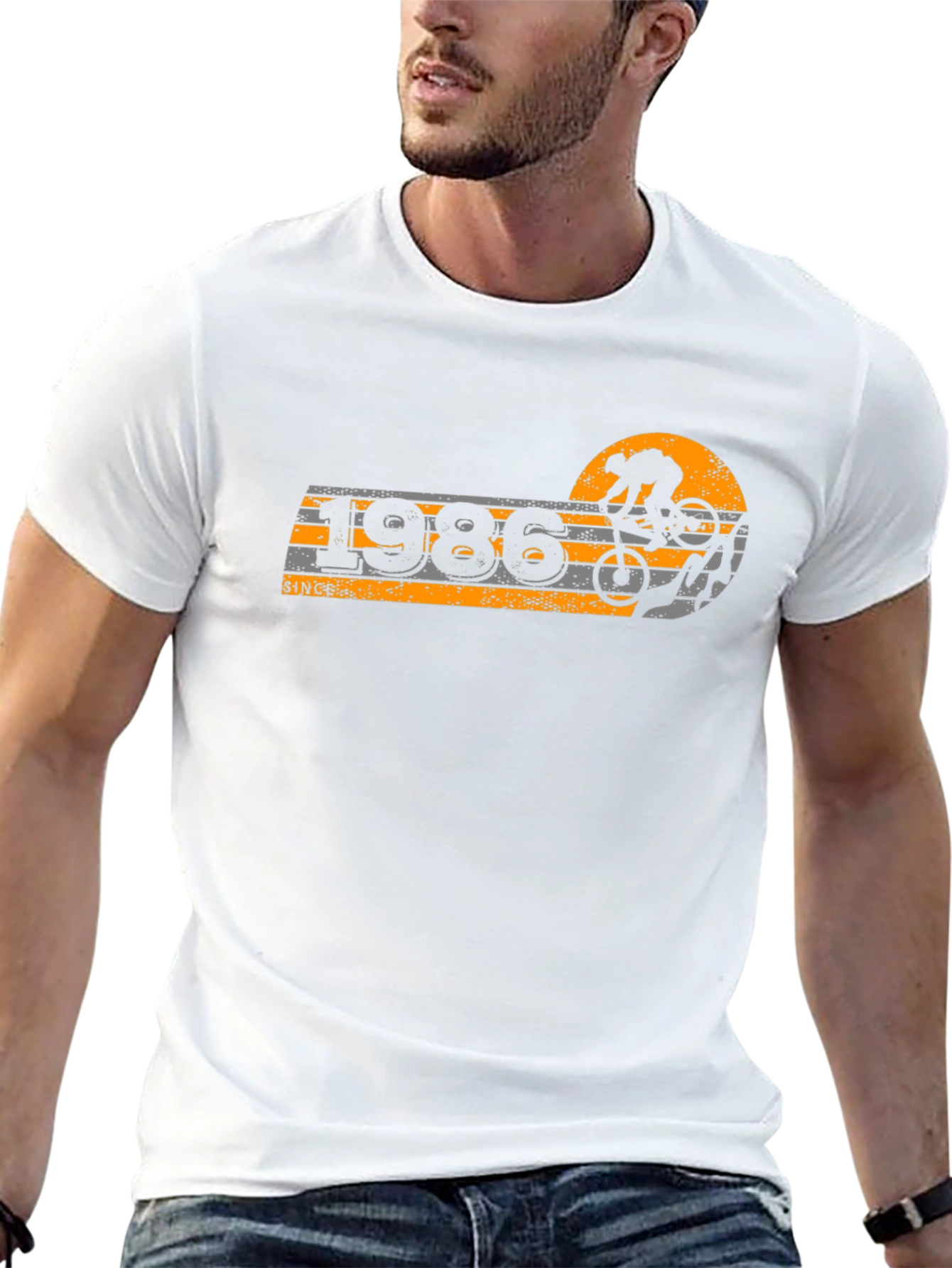 1986 Mountain Biker Graphic T-Shirt