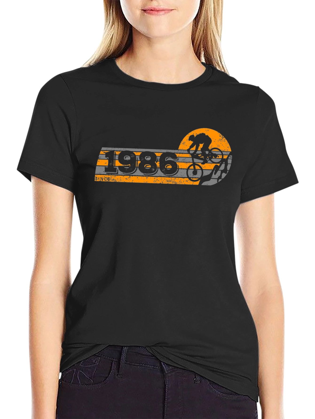 1986 Mountain Biker Graphic T-Shirt