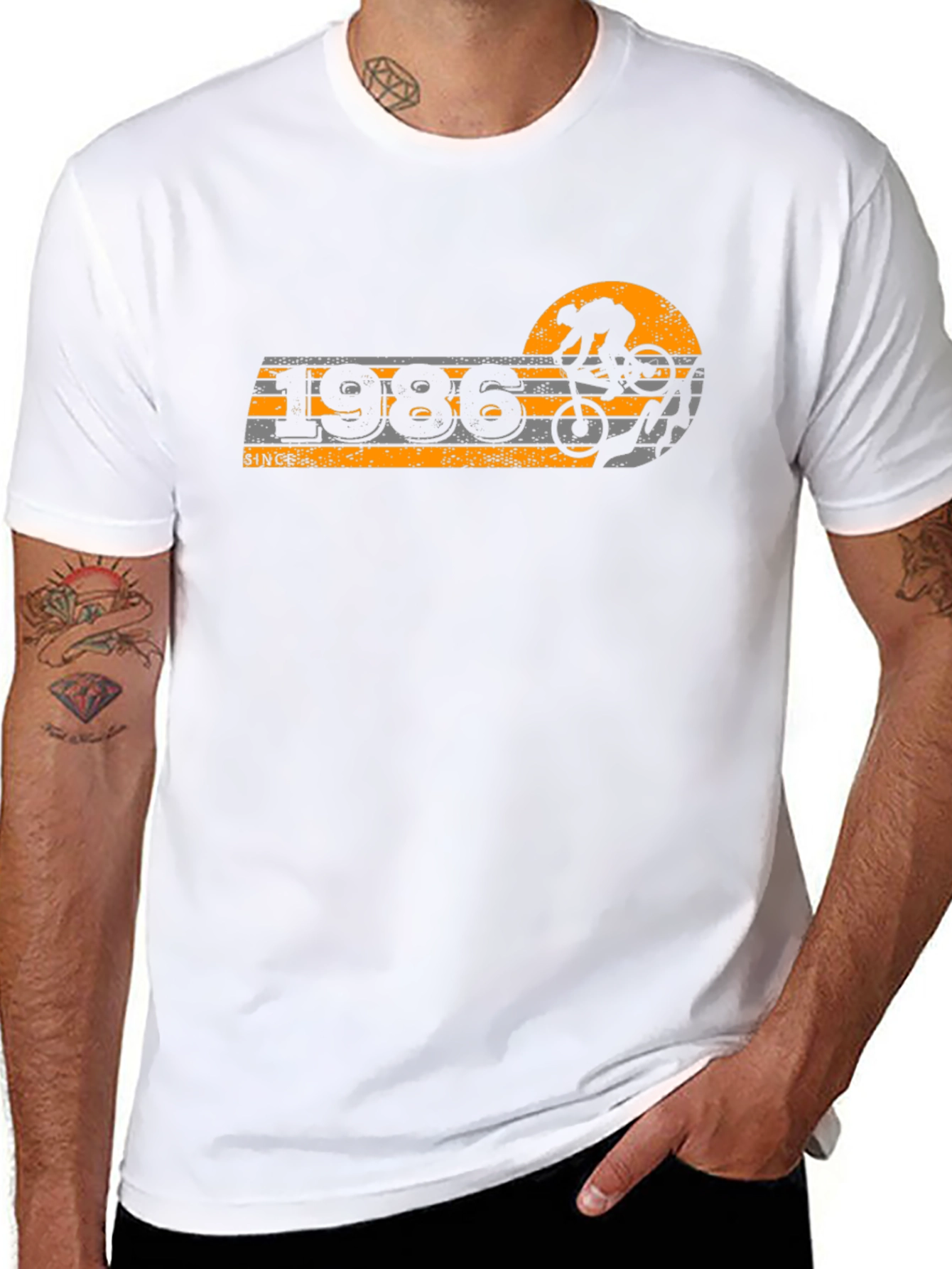 1986 Mountain Biker Graphic T-Shirt