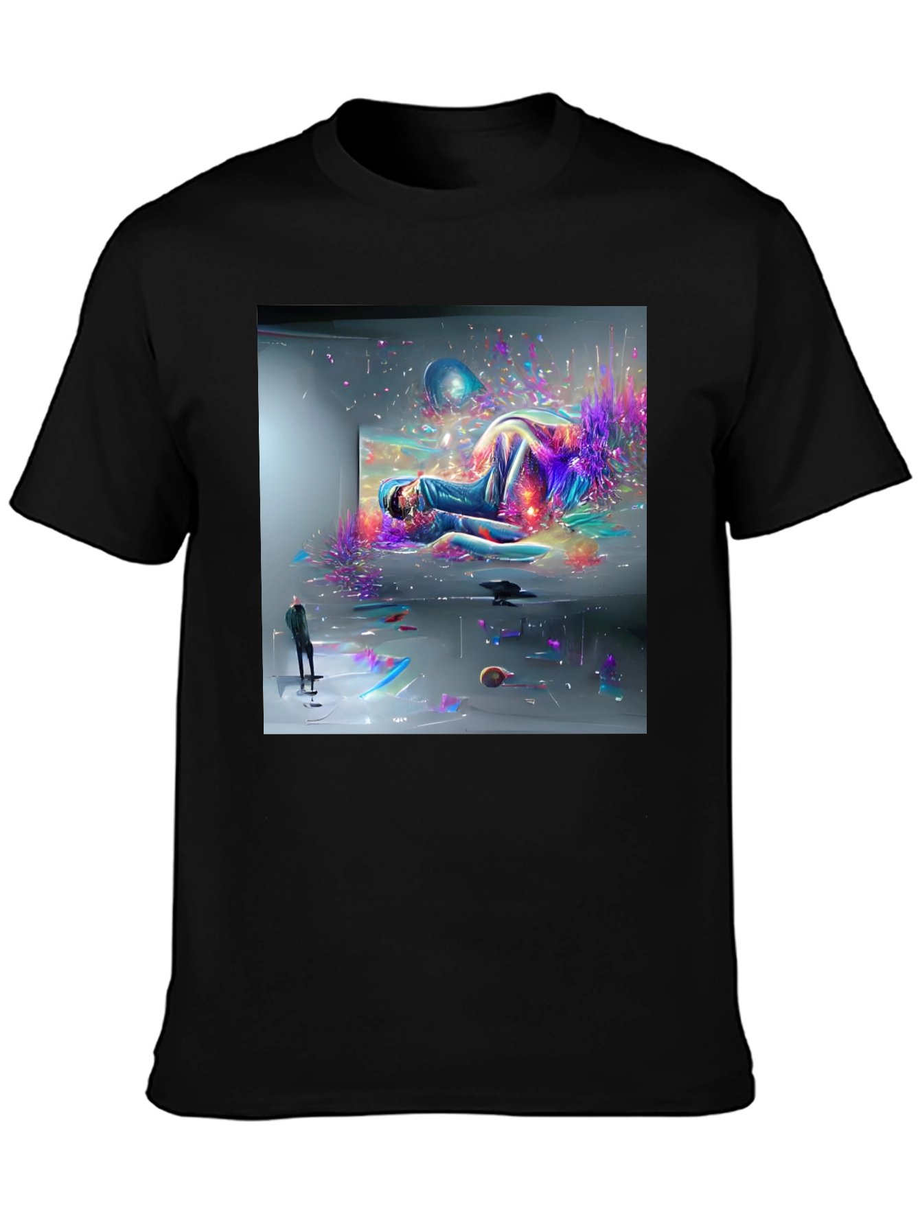 Abstract Art Black Tee