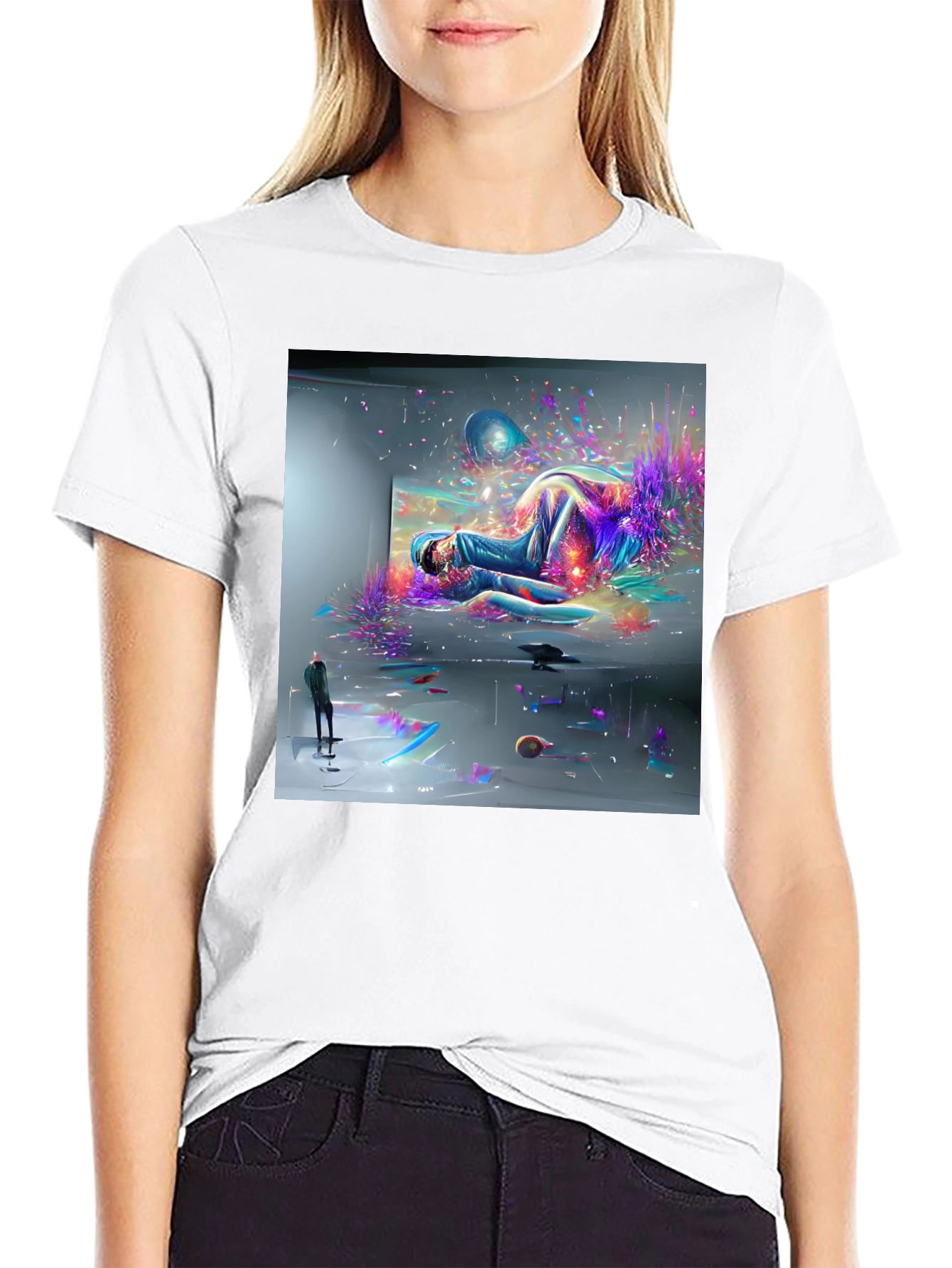 Abstract Art Black Tee
