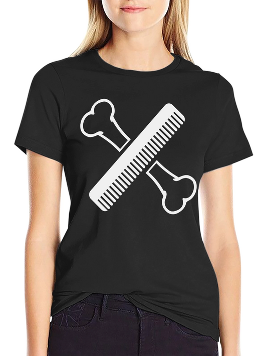 Bone & Comb T-Shirt - Barber Skeleton Tee