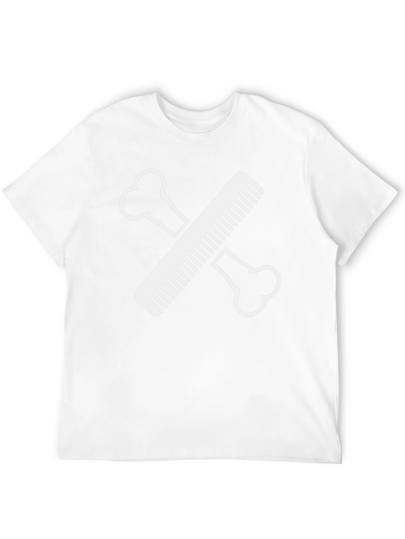 Bone & Comb T-Shirt - Barber Skeleton Tee