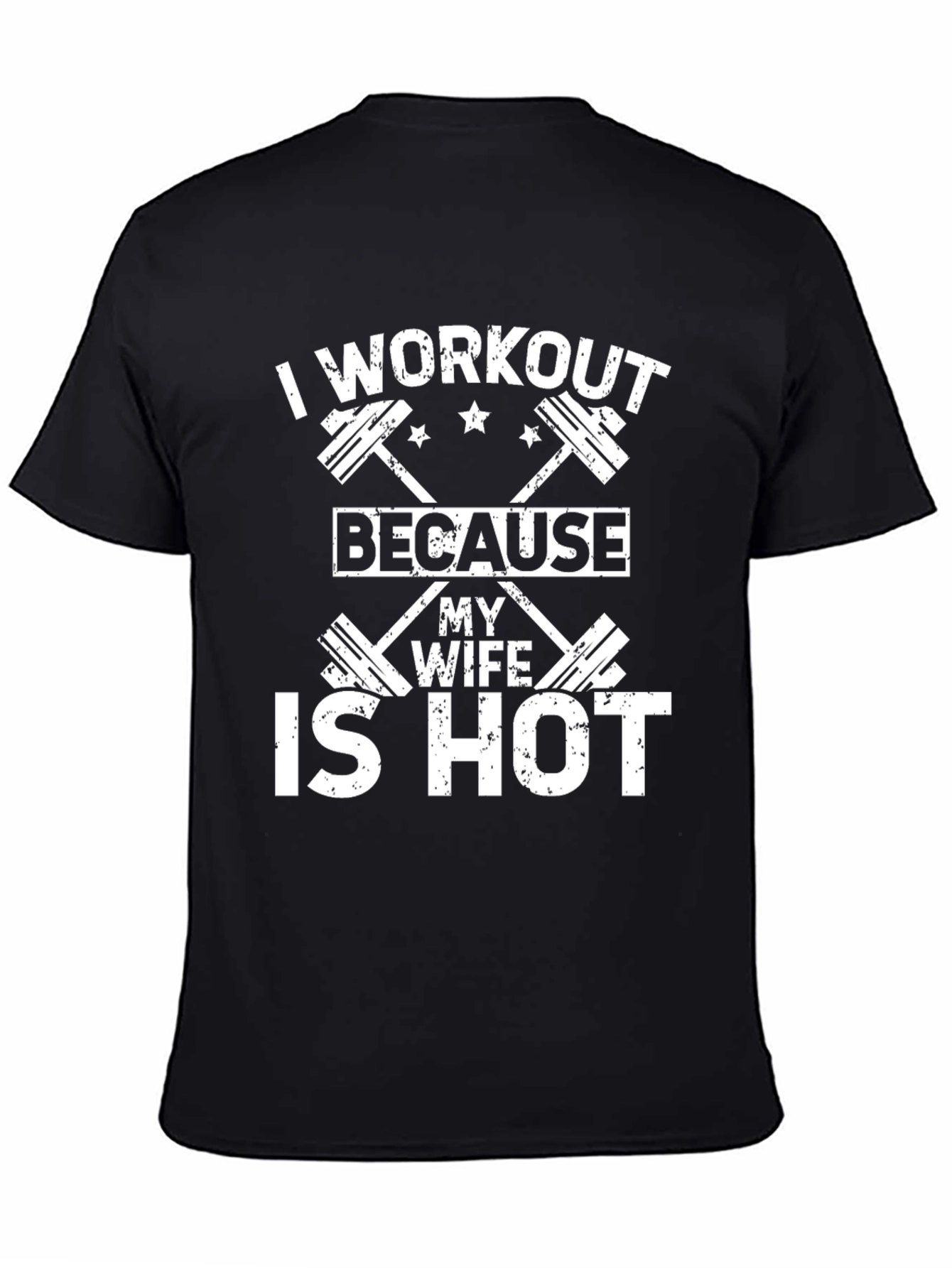 Workout Motivation Tee: Hot Wife Gym Shirt