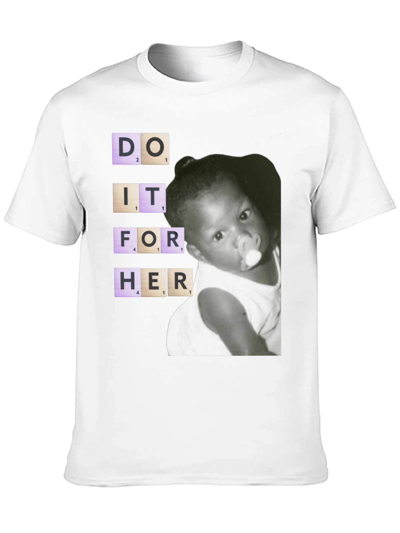 Do It For Her Baby T-Shirt - Black