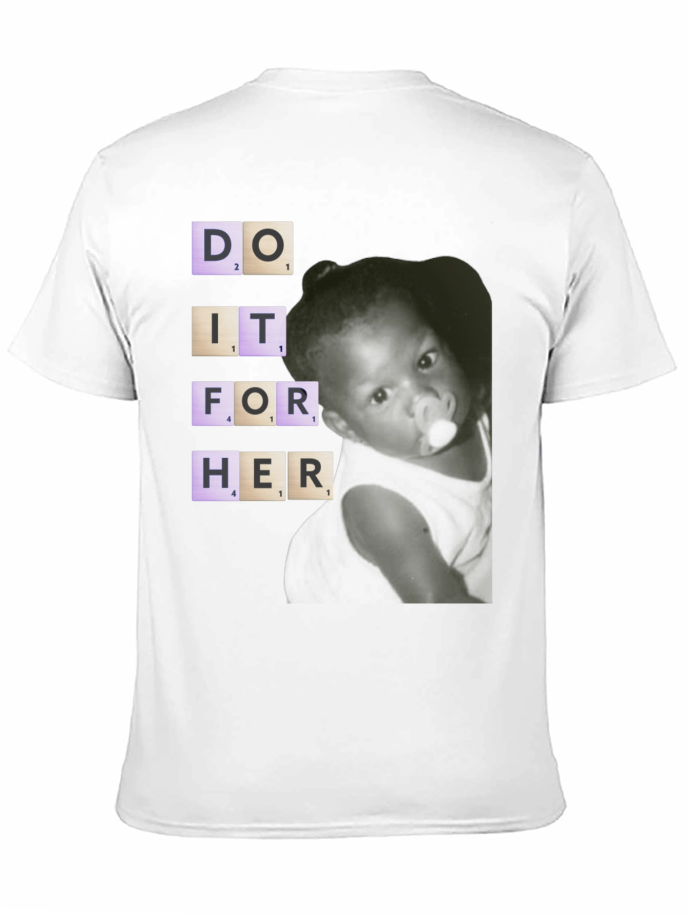 Do It For Her Baby T-Shirt - Black