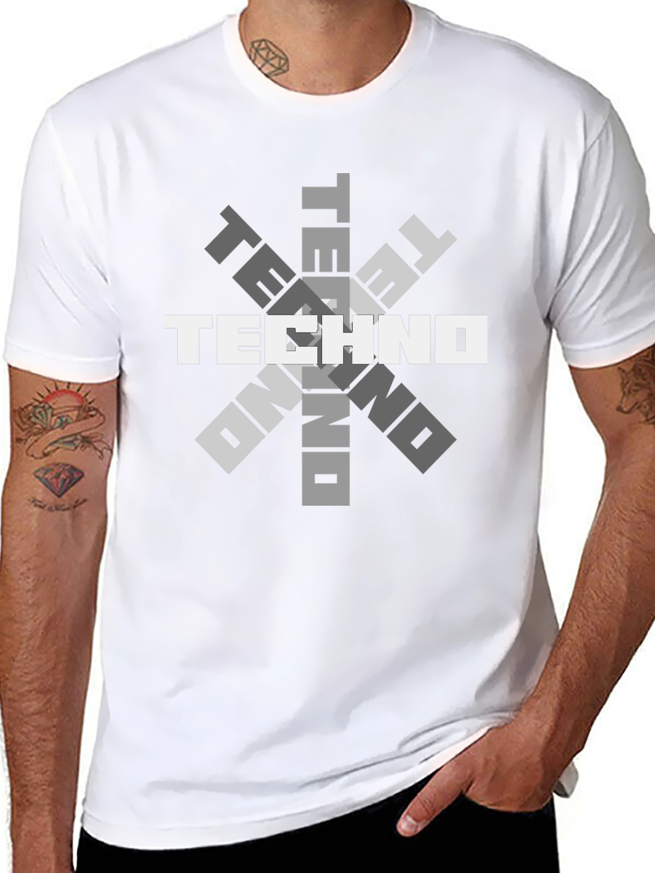 Techno Graphic Tee - Music Lover T-Shirt