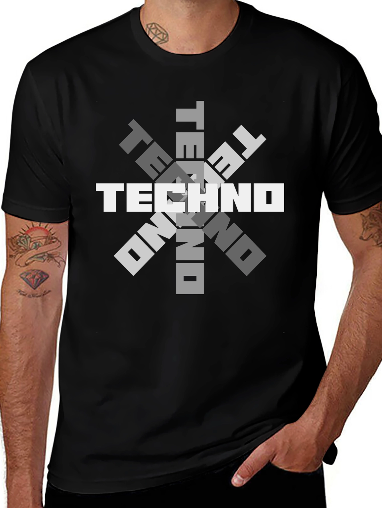 Techno Graphic Tee - Music Lover T-Shirt