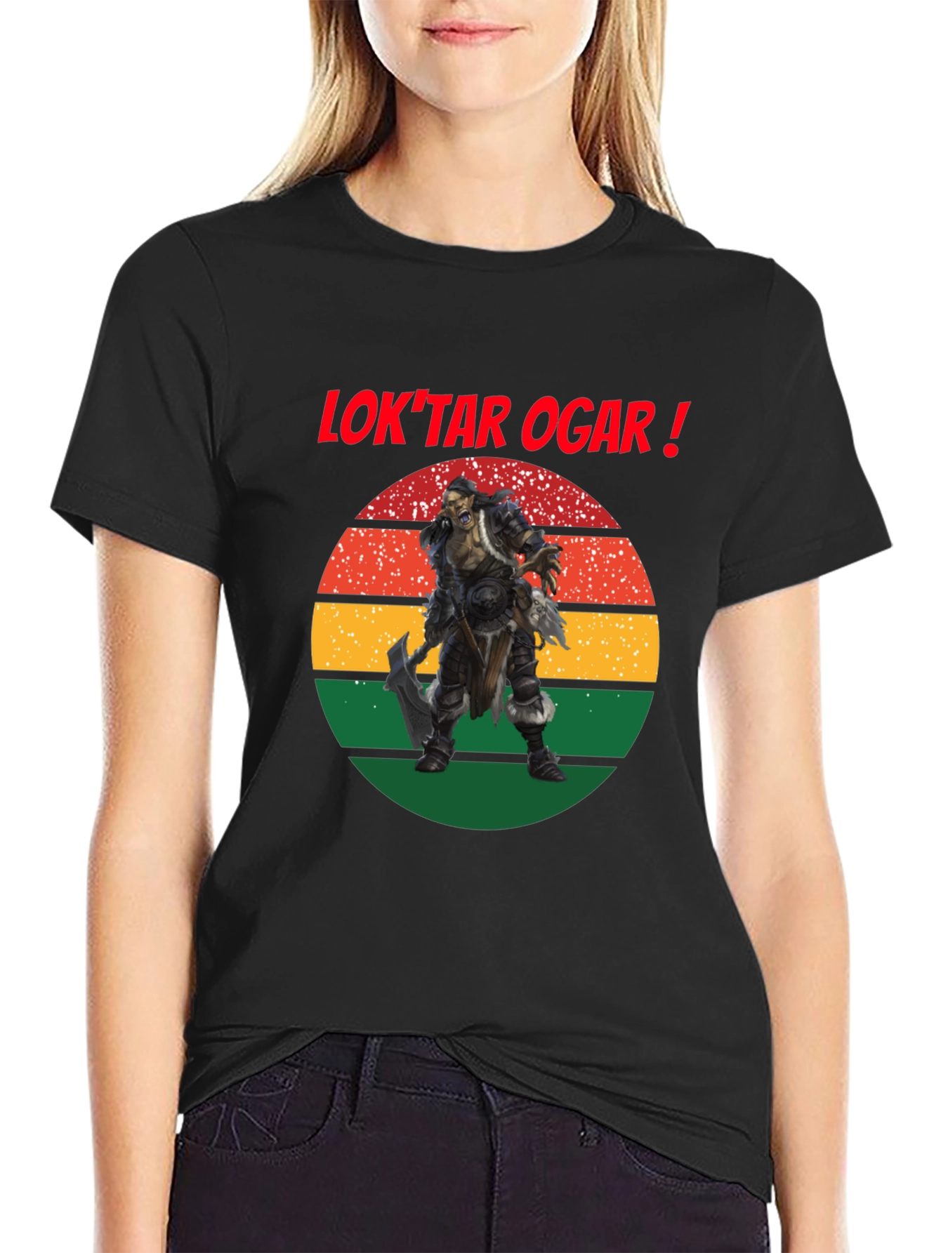 Loktar Ogar Orc Warrior Graphic T-Shirt